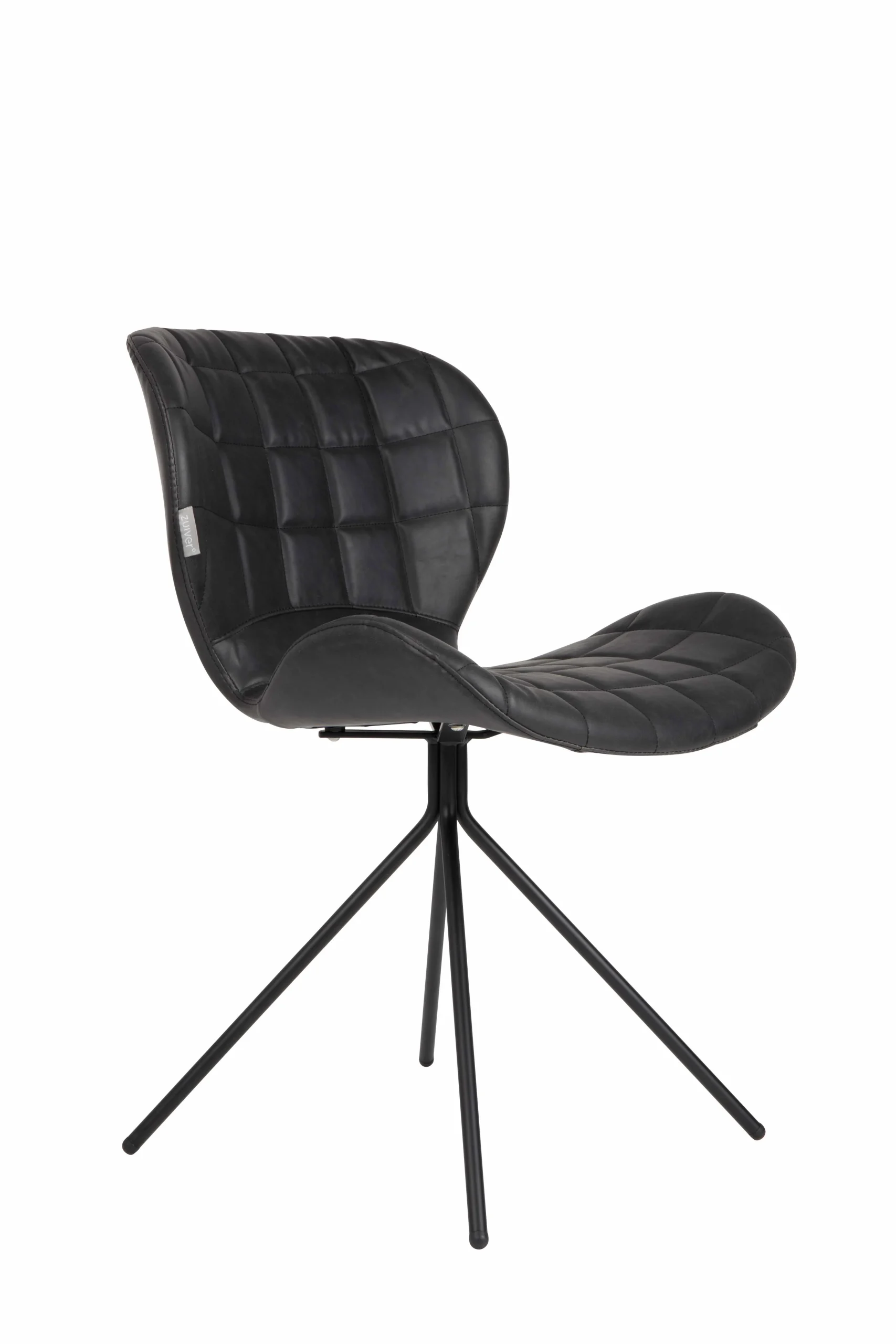 Zuiver OMG LL Esszimmerstuhl Eisen/PU-Leder