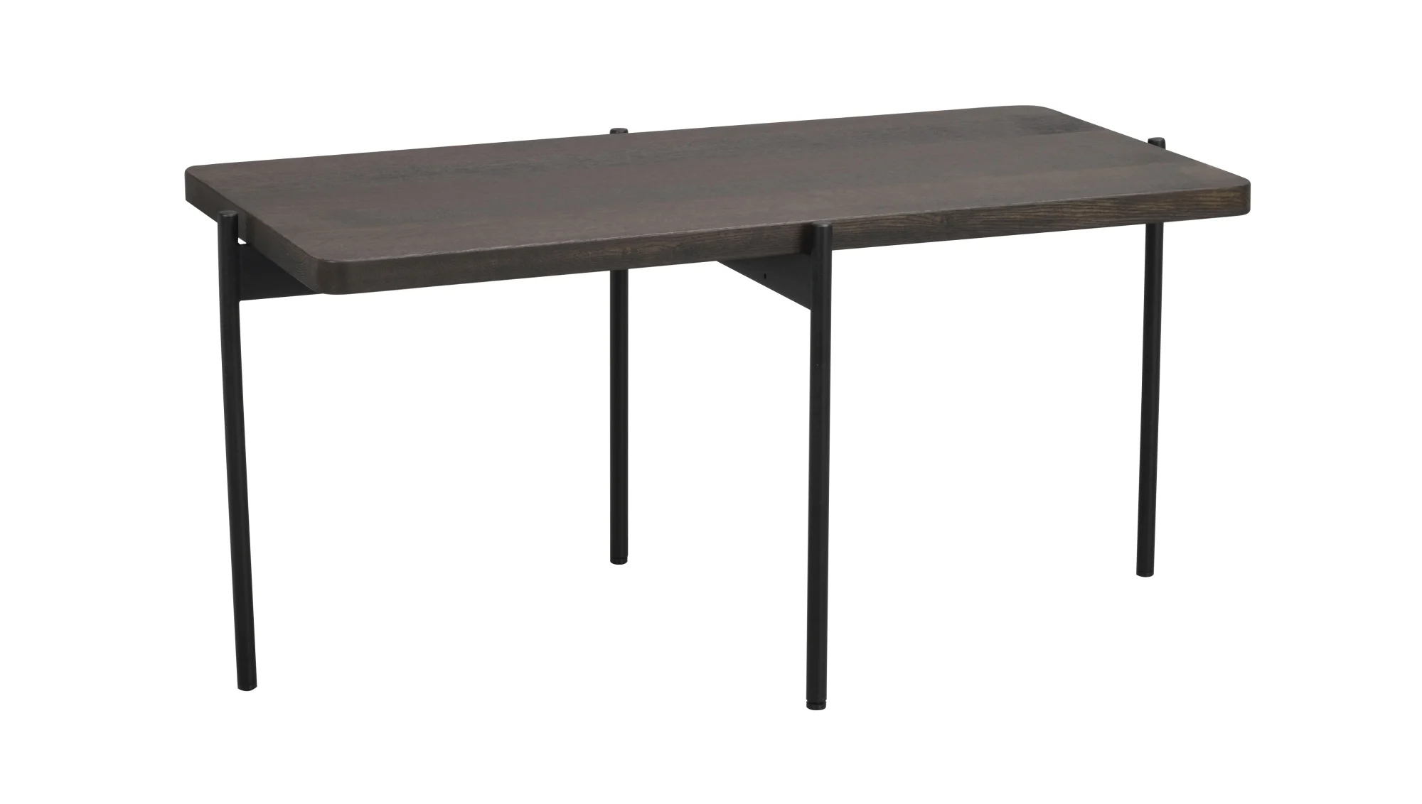 Couchtisch Shelton aus Eiche massiv, modern und nachhaltig, braun, 95x50 cm - Rowico