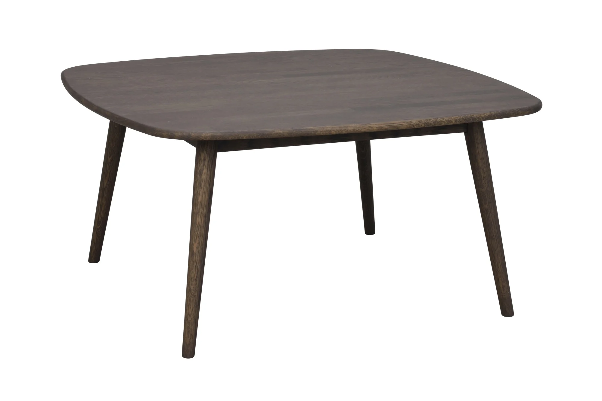 Couchtisch Tompkins, aus massiver Eiche, skandinavischer Stil, braun, 90x90x45 cm - Rowico