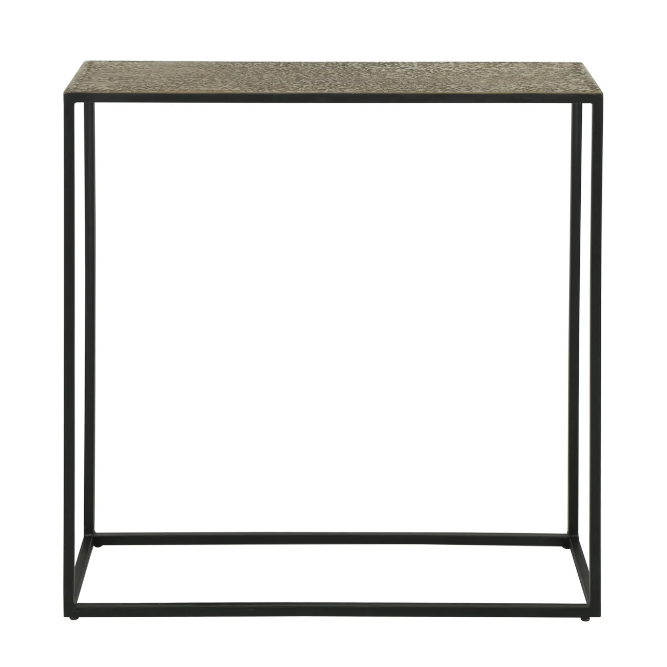 Konsole Metlule Metall antike Bronzeoptik, modern und pflegeleicht, 75 cm, rechteckig, für Flur und Wohnzimmer - Feeling4Home