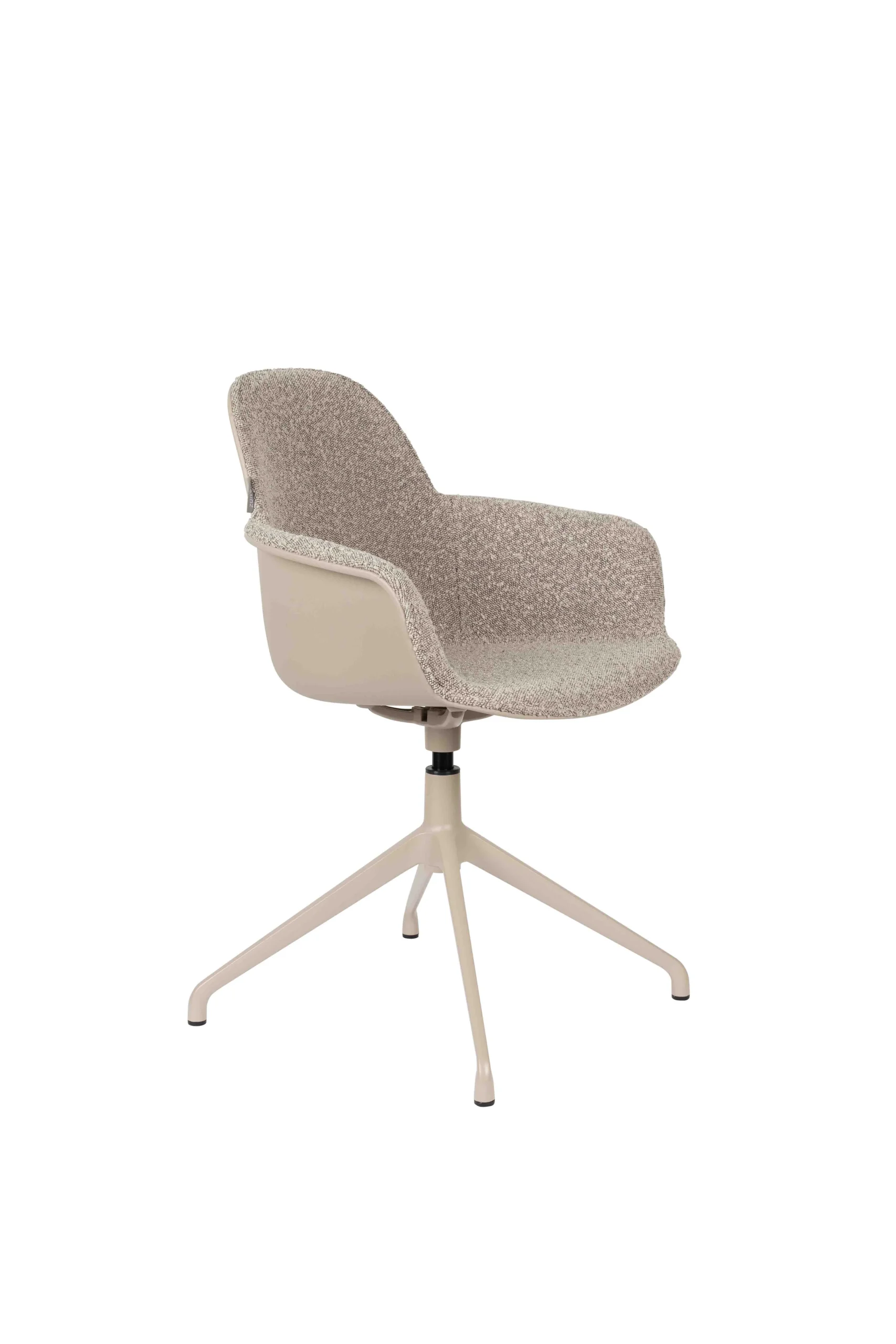 Zuiver Albert Kuip Esszimmerstuhl drehbar Aluminium/Polyester
