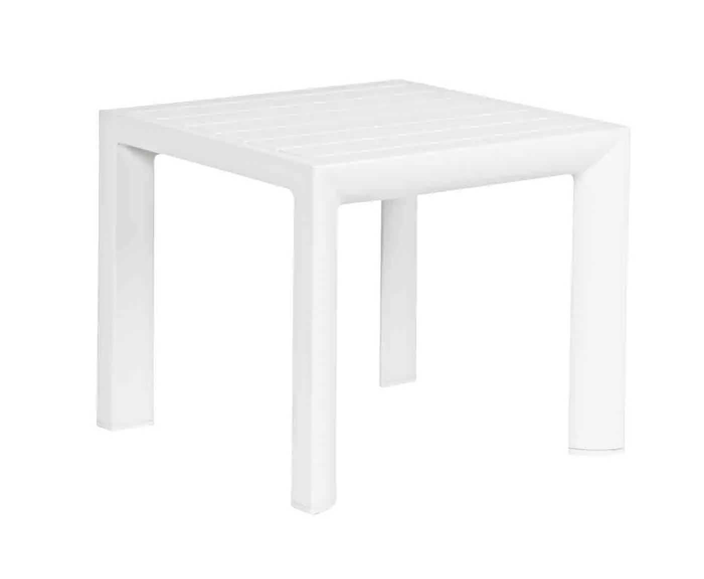 Beistelltisch Cruise aus Aluminium, modern, weiß, quadratisch, Outdoor geeignet - Bizzotto