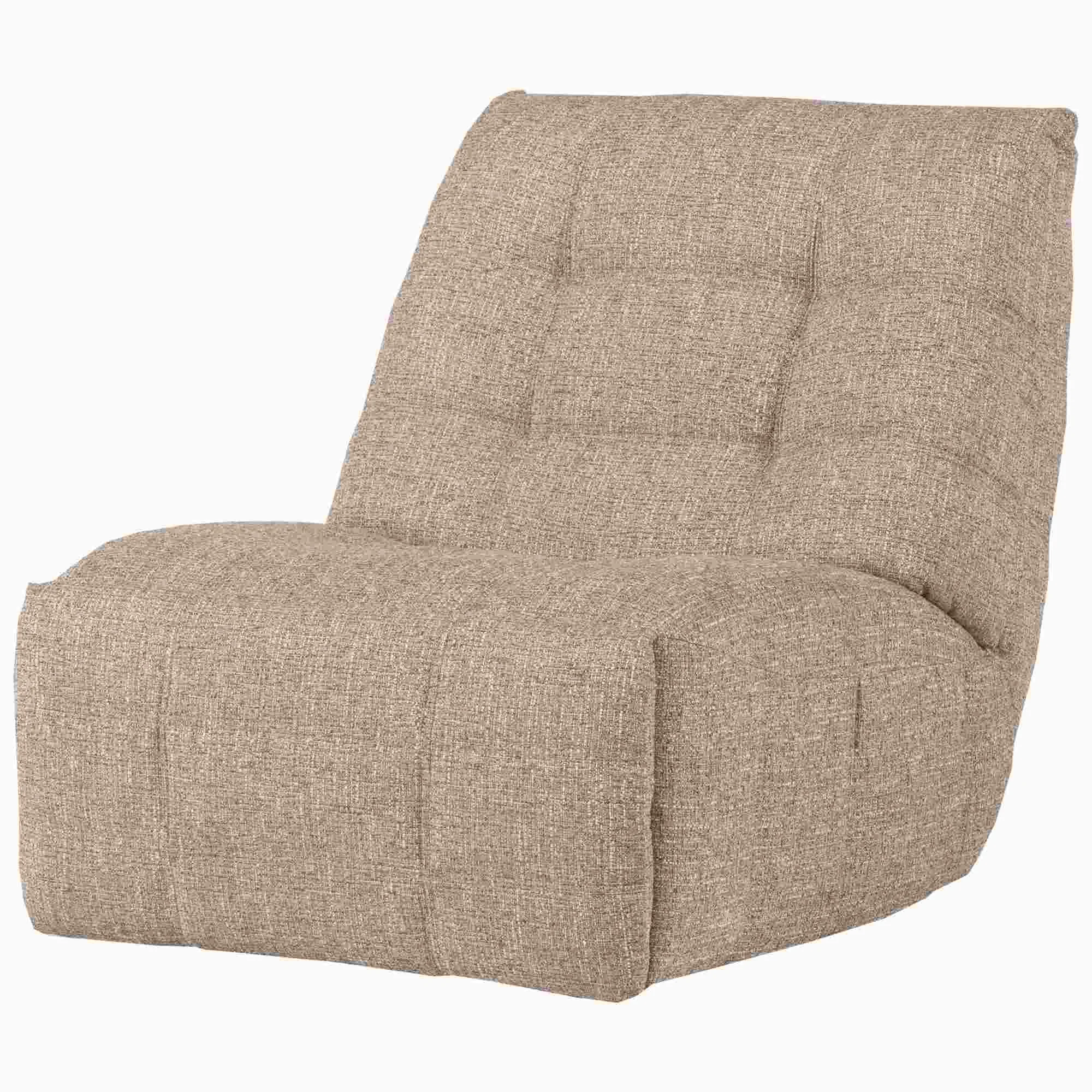 Sessel Ruhesessel Hein, weicher Webstoff und Metall, modern mit Motor-Relaxfunktion, natur melange