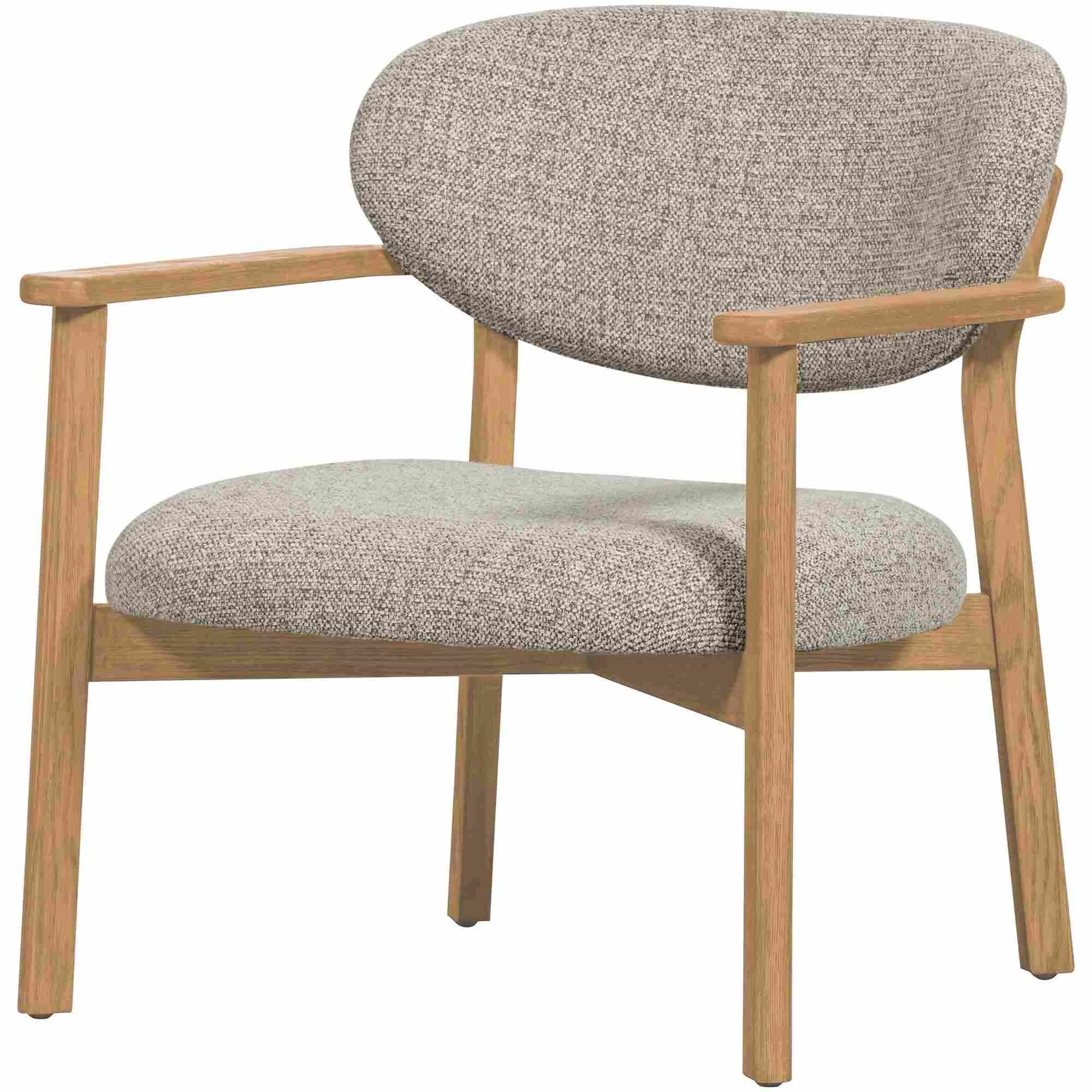 Sessel Udar aus Eichenholz, skandinavisches Design, Natur, gepolstert und besonders bequem - Woood