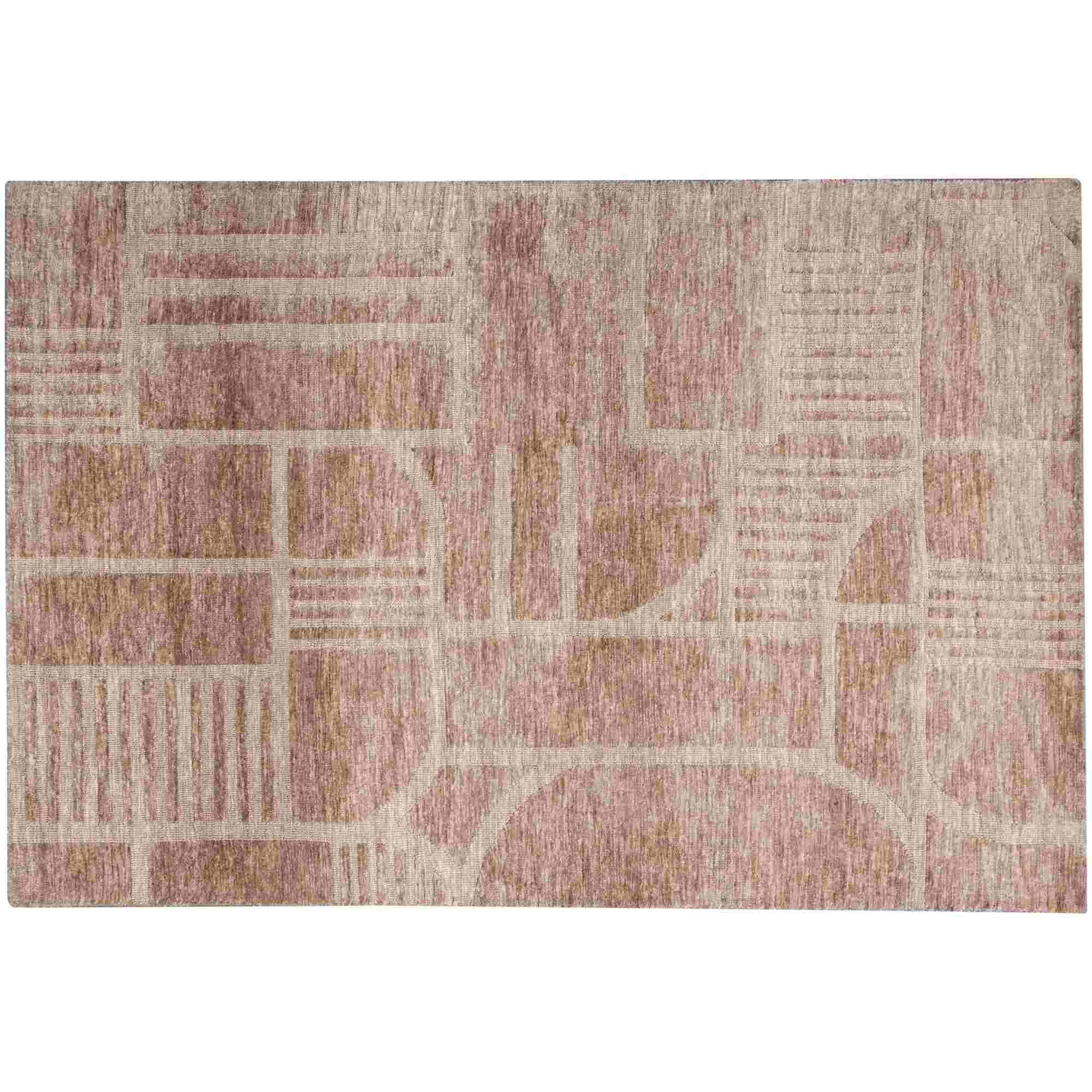 Teppich Lovi aus Baumwolle und Polyester, modern und zeitlos, taupe, 170 x 240 cm - Woood