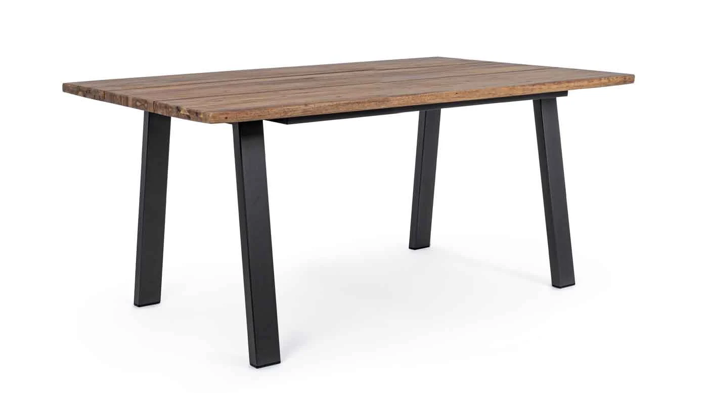 Gartentisch Oslo Akazienholz, modern und robust für 4–6 Personen, anthrazit, 160x90 cm - Bizzotto