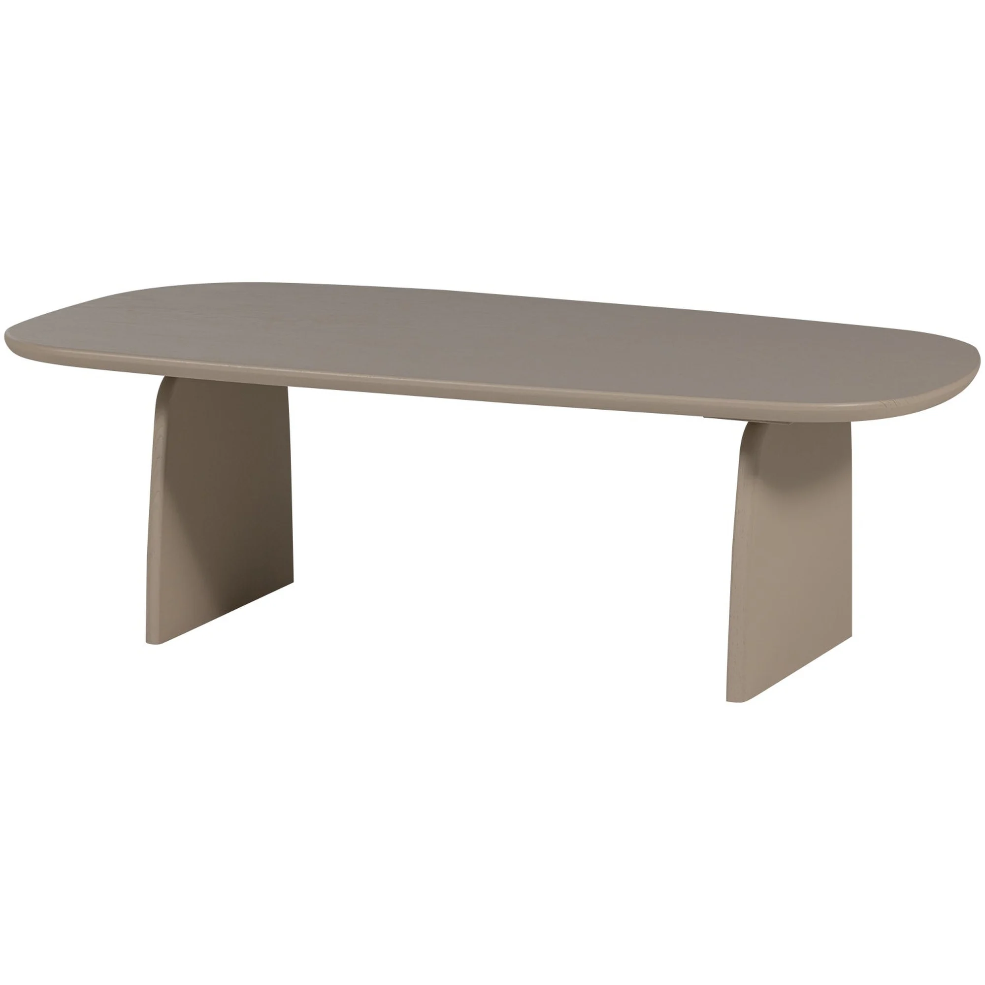 Couchtisch Tablo Eiche FSC, organisches Design, modern, Dakargrau, 110 x 60 cm - Woood