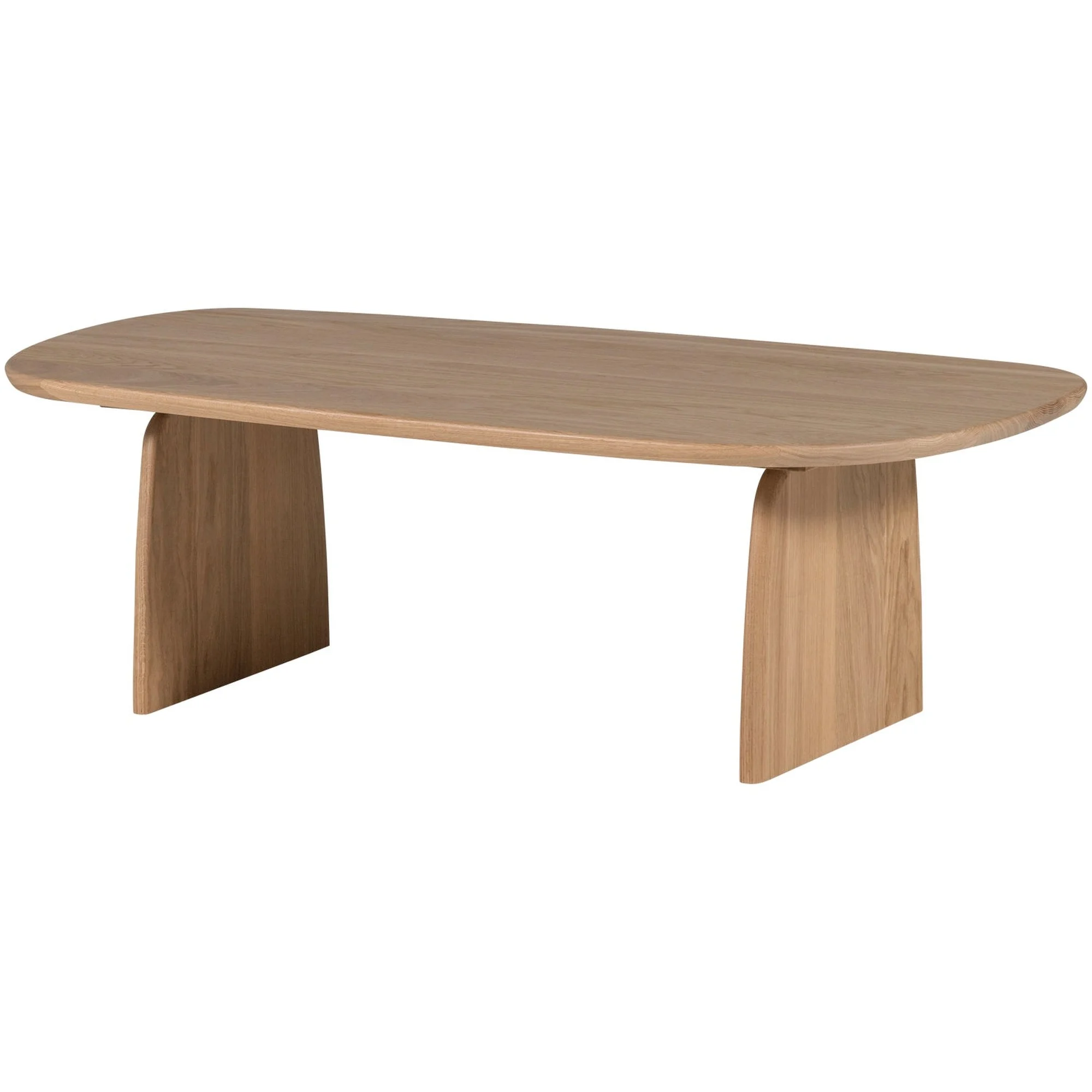 Couchtisch Tablo Eiche FSC, organisches Design, modern, natur, 110 x 60 cm, robust und stilvoll - Woood
