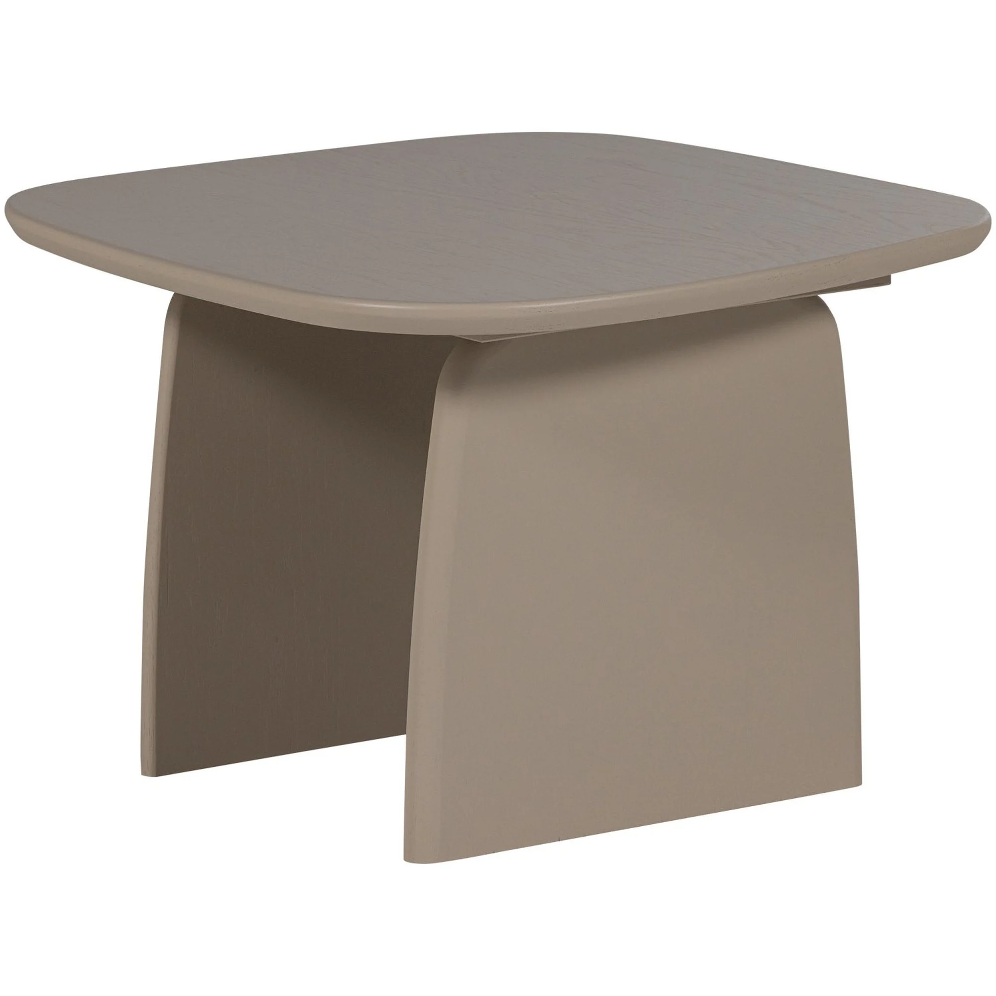 Couchtisch Tablo Eiche FSC, organische Form modern, Dakargrau, 60x60 cm, robust und stilvoll - Woood