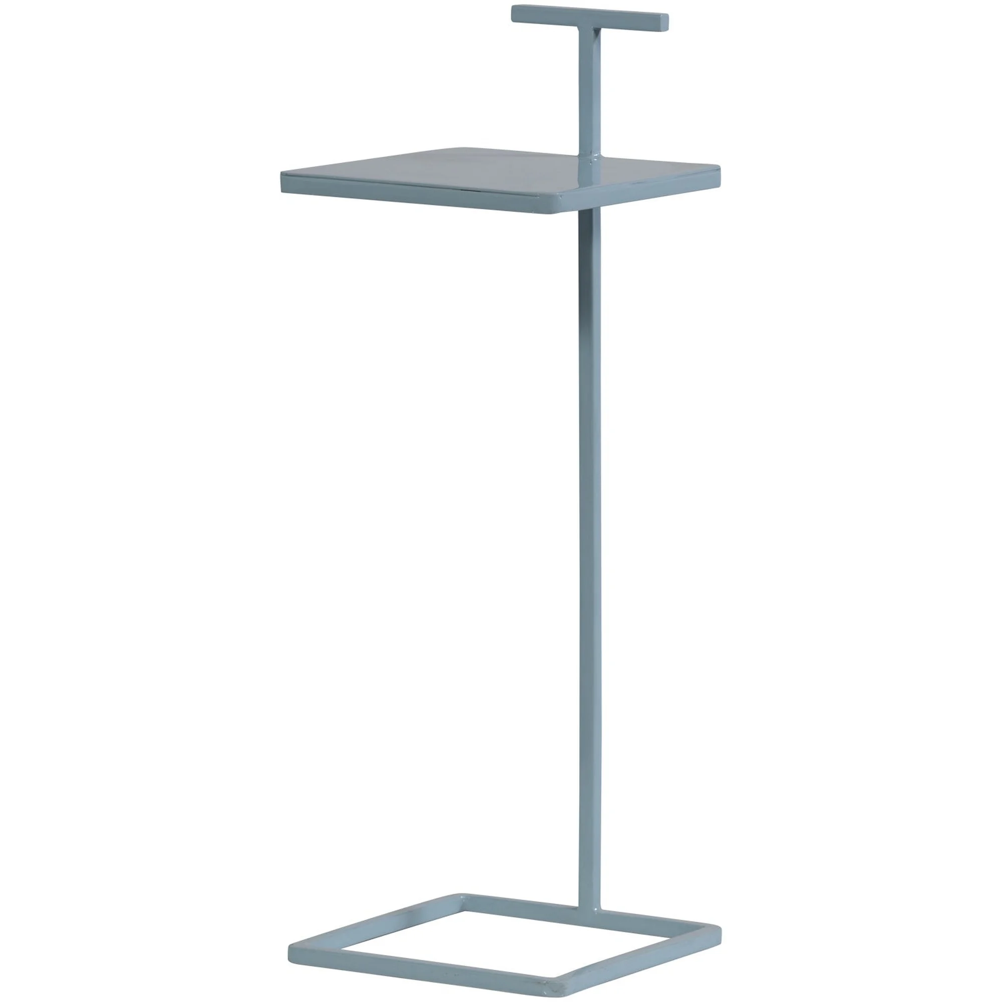 Beistelltisch Toste Metall, modern und quadratisch, hellblau lackiert, 64 x 22 x 22 cm - Woood