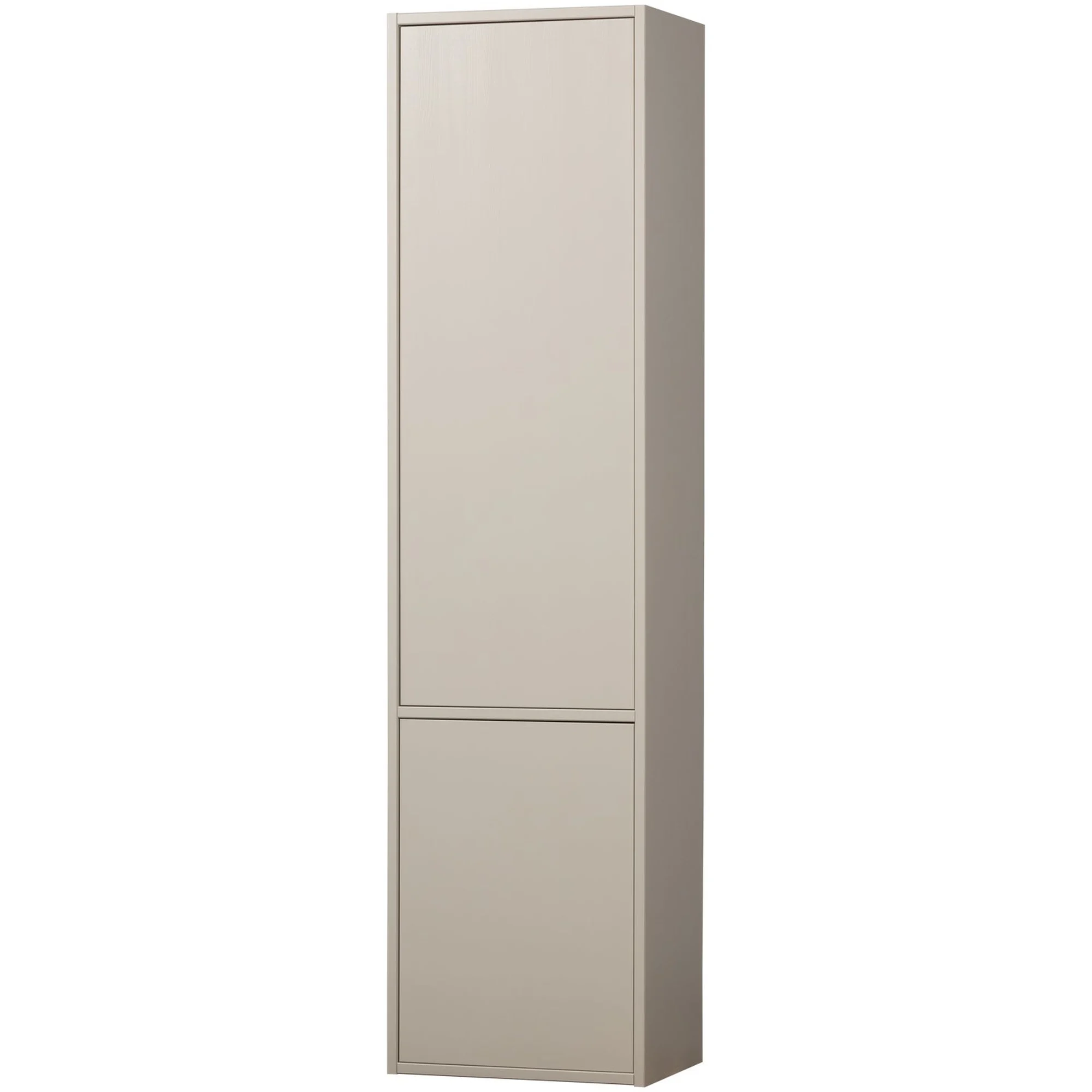 Schrank Meggy aus Kiefer, modern mit Push-to-Open, hellgrau, schmal 55 cm, FSC-zertifiziert
