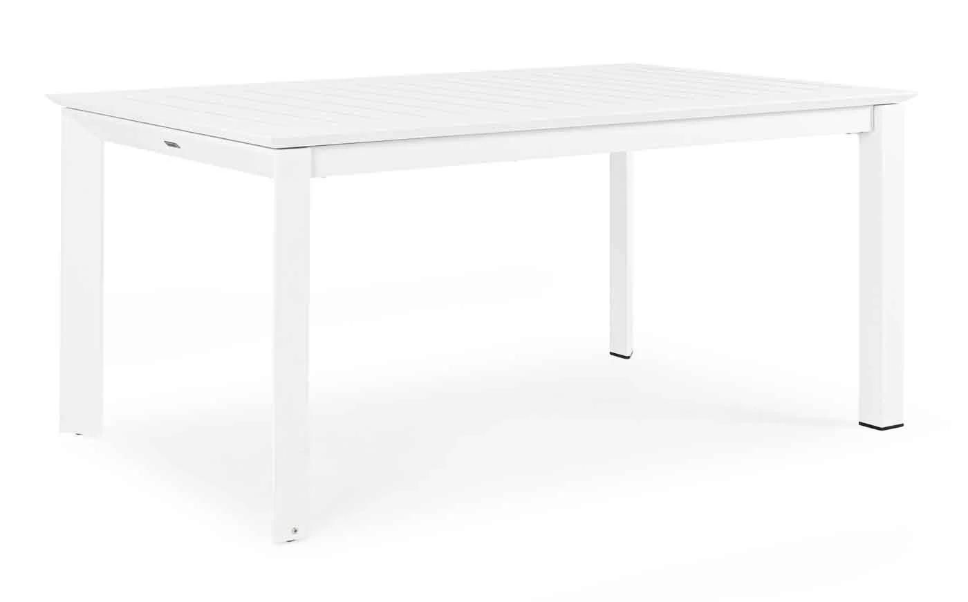 Gartenesstisch Konnor Aluminium mit Ausziehfunktion, modern, weiß, für 8–10 Personen - Bizzotto