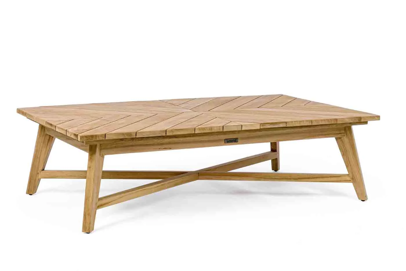 Couchtisch Coachella aus Teakholz, klassisch skandinavisch, rechteckig, natur, für Outdoor - Bizzotto