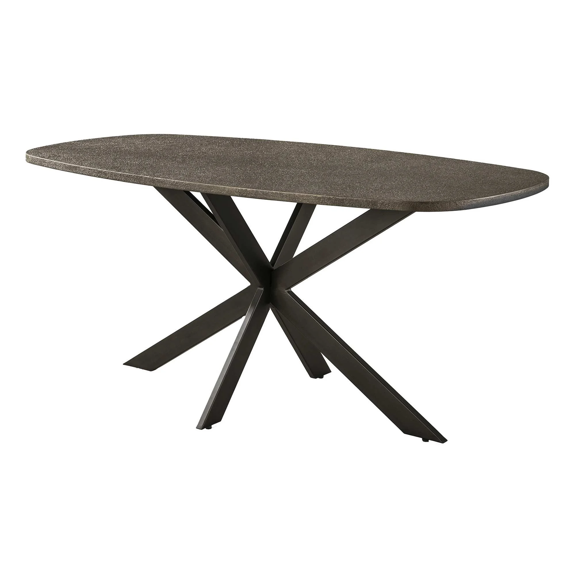 Esstisch Kivon Bronze-Metallic - oval mit Spider-Gestell, 180 cm