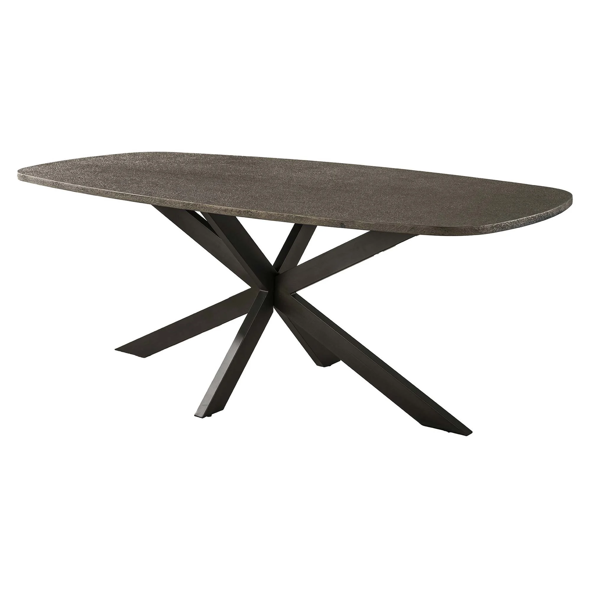 Esstisch Kivon Bronze-Metallic - oval mit Spider-Gestell, 215 cm