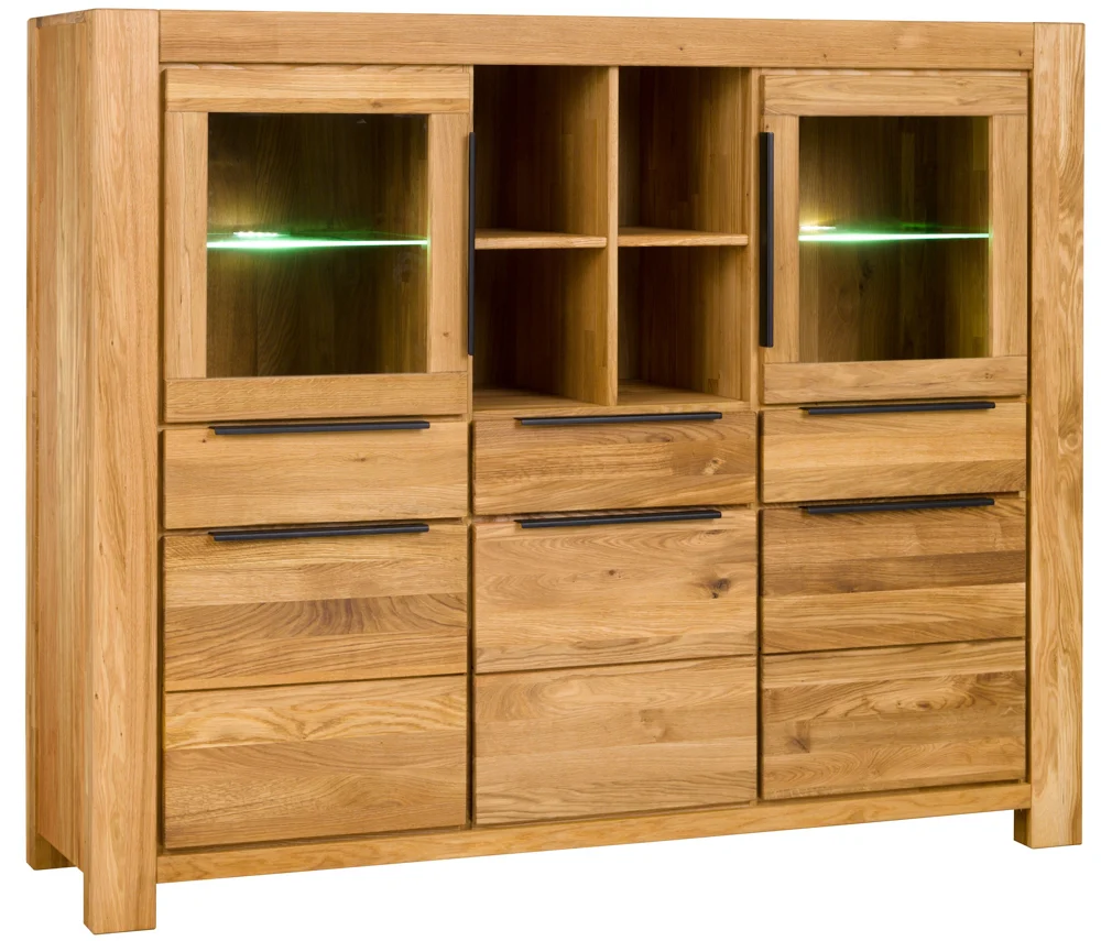 RRR Europe Juria Highboard Eiche Massiv