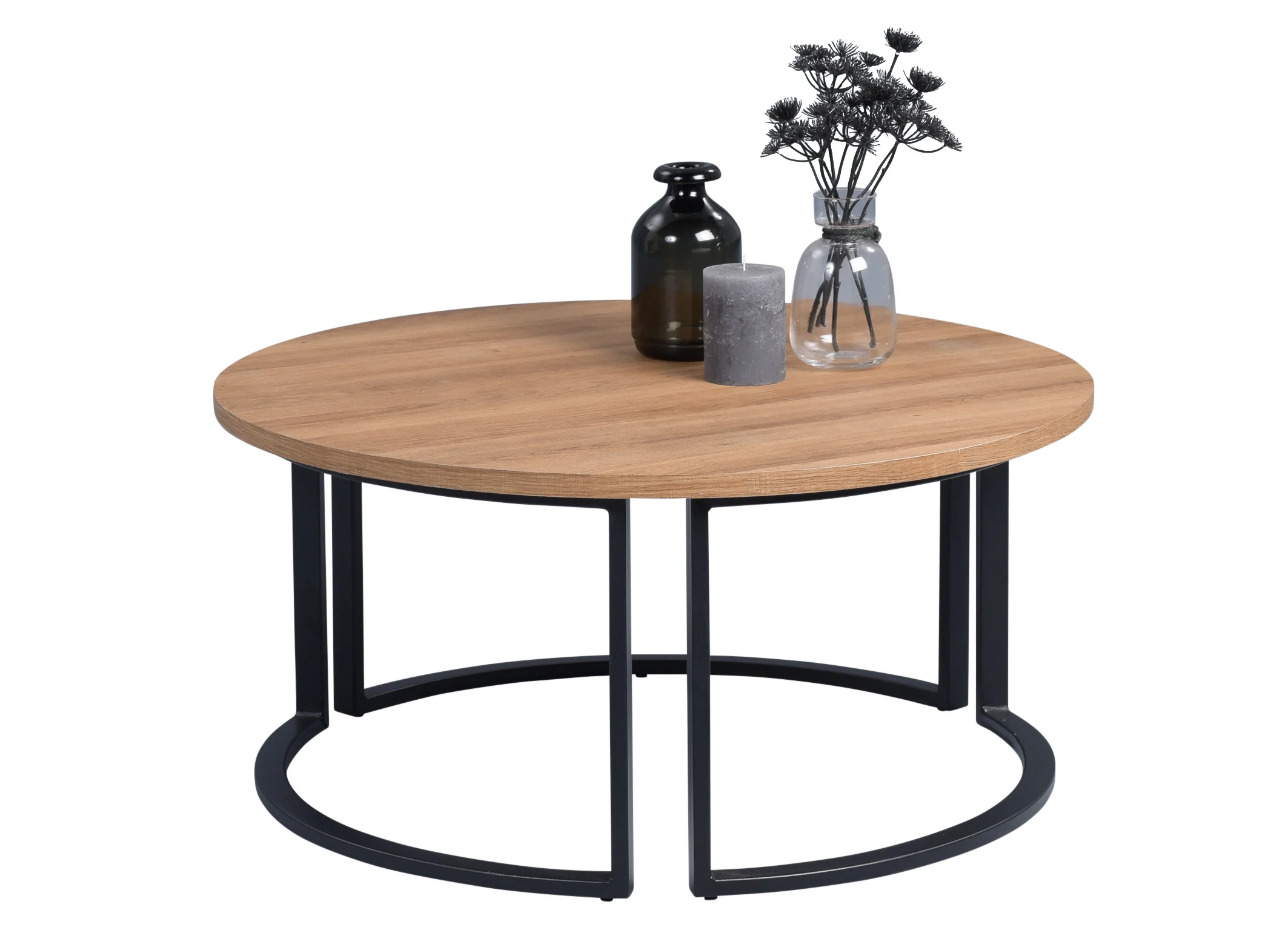 Couchtisch Beistelltisch DAGO 38x80 cm Dekor Eiche braun - Fun Moebel