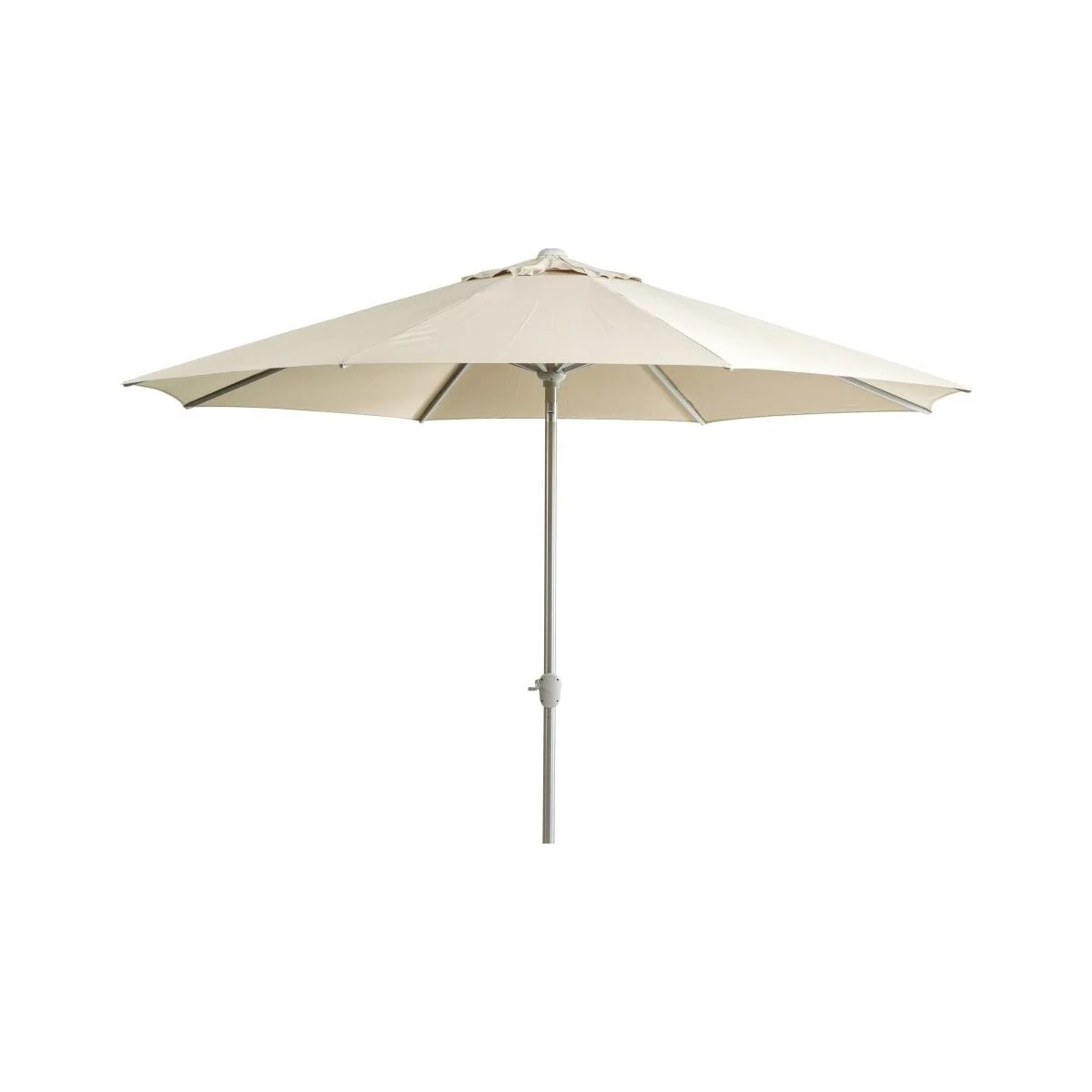 Sonnenschirm Abriola, aus Aluminium und Polyester, neigbar, rund, Champagne, Ø 330 cm - Brafab