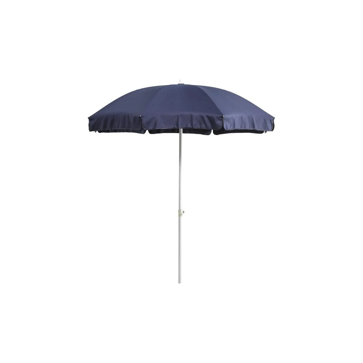Sonnenschirm Follina von Brafab aus Metall und Polyester, modern, neigbar, dunkelblau, Ø 180 cm