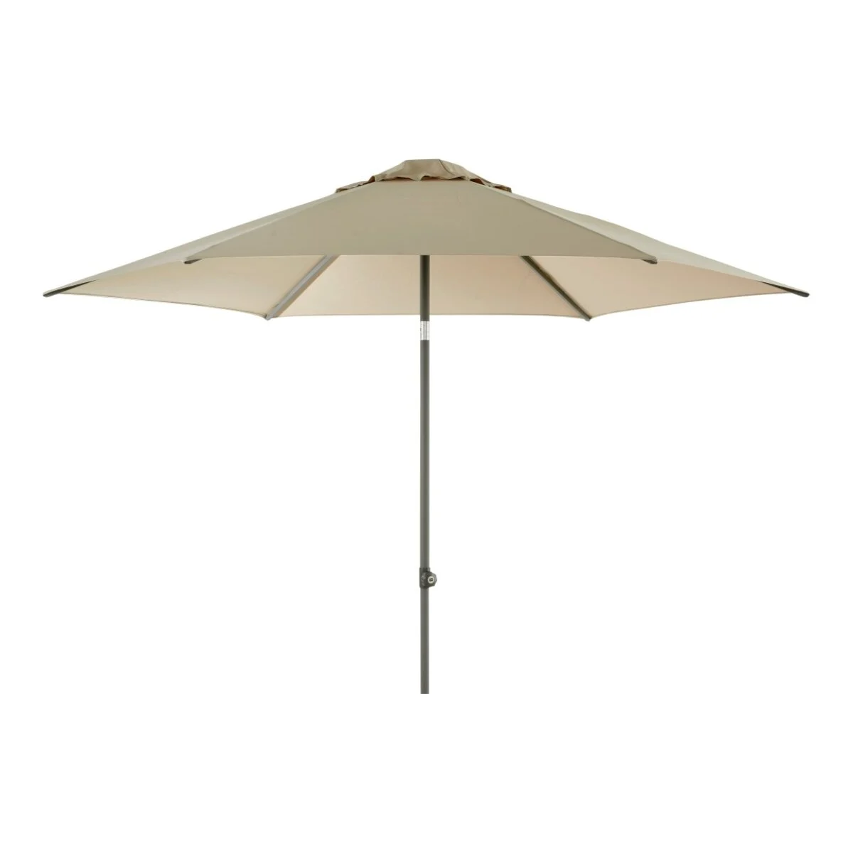 Sonnenschirm Poppi aus Aluminium, rund mit winddichtem Kamin, Champagne, Ø300 cm - Brafab