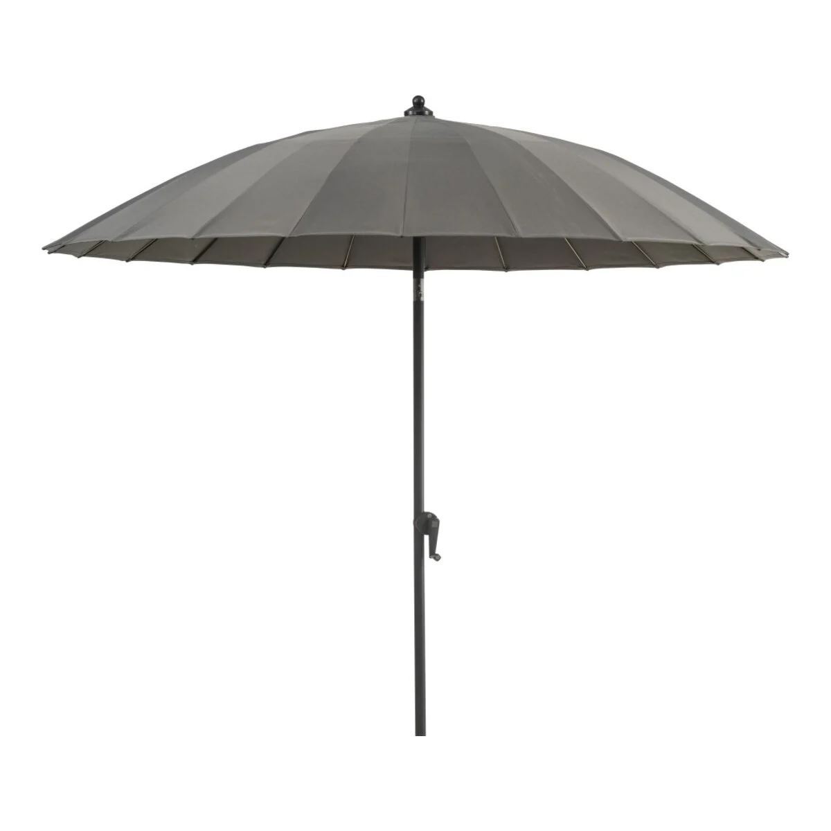 Sonnenschirm Shanghai von Brafab aus Aluminium und Polyester, modern, grau, neigbar, Ø 270 cm