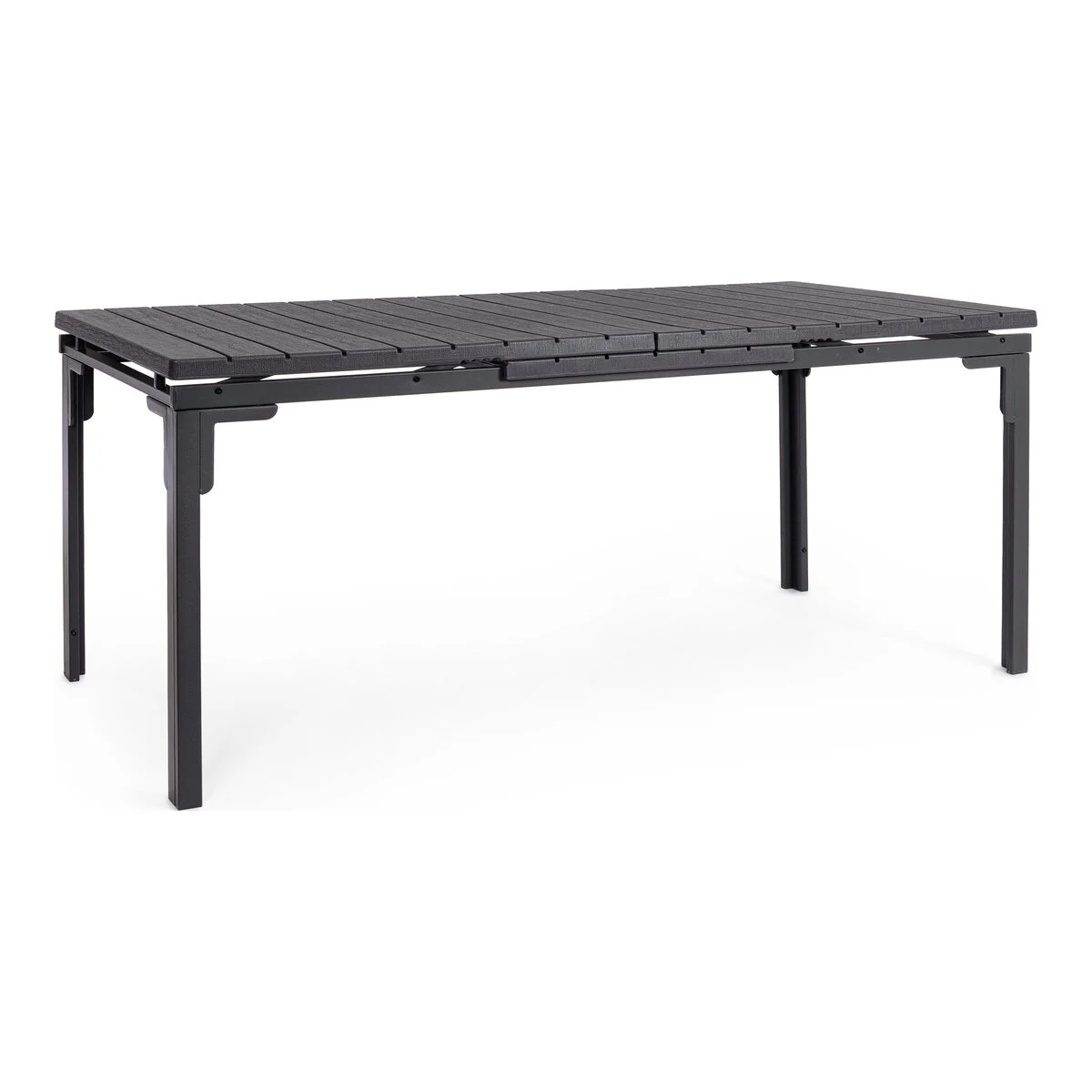 Gartenesstisch Sarita Ausziehbar - Metall & Kunststoff, 180-240 x 90 cm, Anthrazit