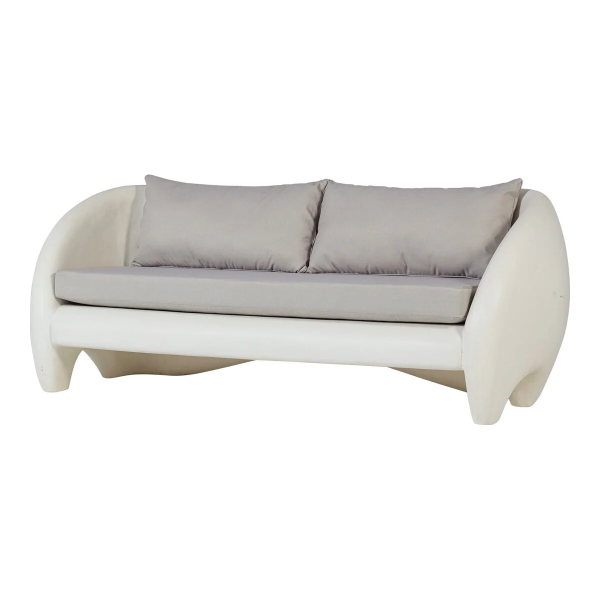 2-Sitzer Gartensofa Viale - Natur, inkl. Kissen