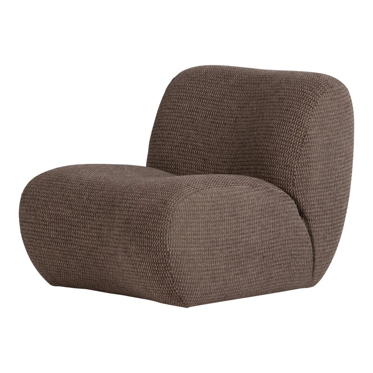 Sessel Nomu - Chenille-Stoff Braun