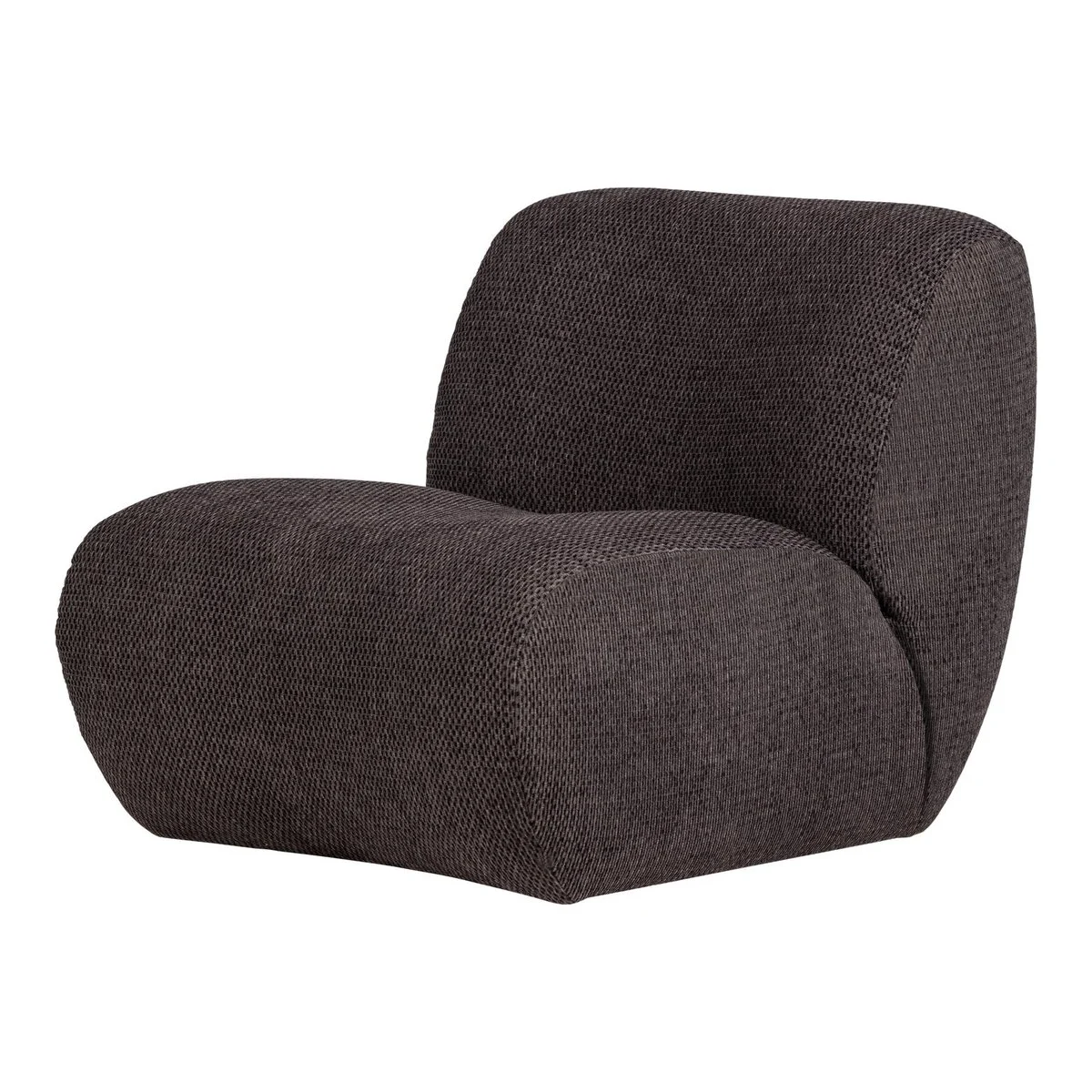 Sessel Nomu - Chenille-Stoff Anthrazit