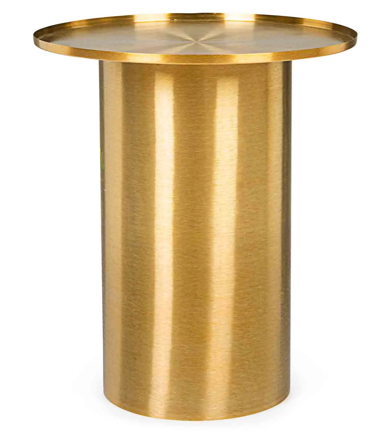 Beistelltisch Kalpita aus Stahl, rundes Design, modern, goldfarben, für dein Wohnzimmer - Bizzotto