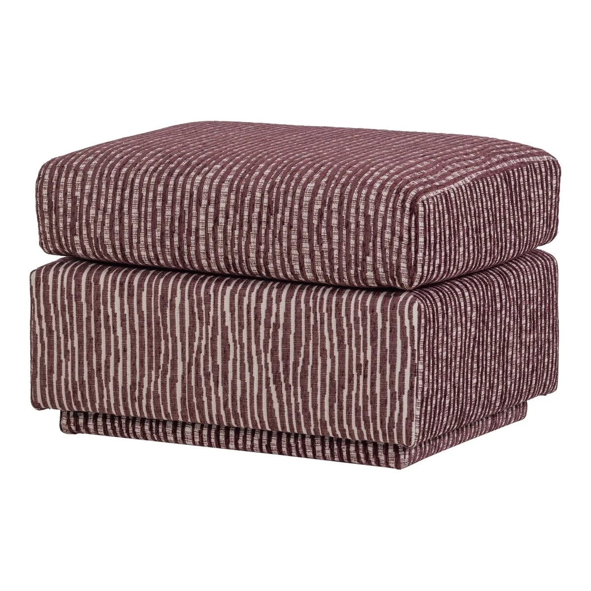Polsterhocker Lou - Kite-Musterstoff Bordeauxrot