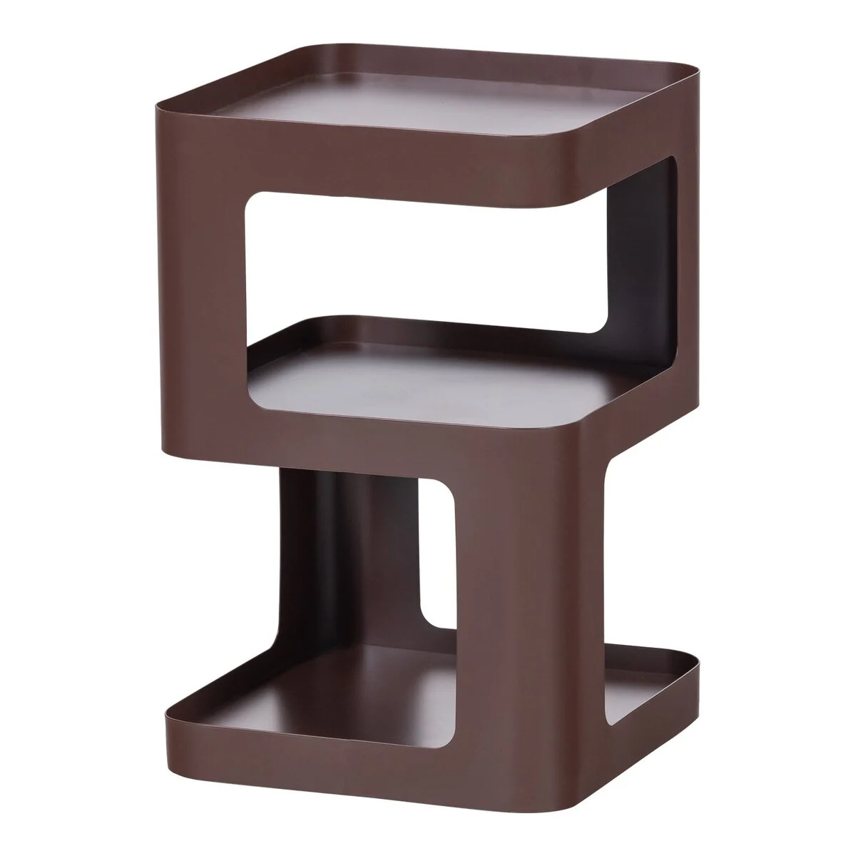 Beistelltisch Riv - Metall Lila / Braun