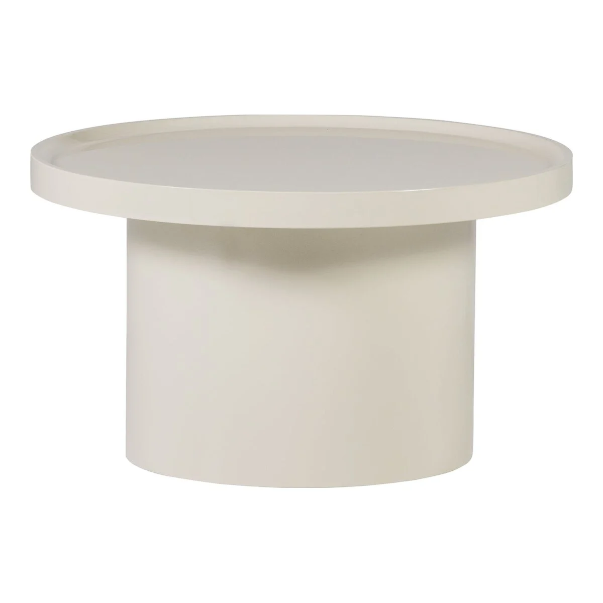 Couchtisch Veluna - MDF & Holzfurnier Sand, Ø 70 cm
