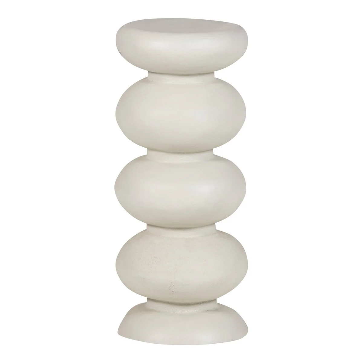 Beistelltisch Brilo - Metall Creme, Ø 29 cm