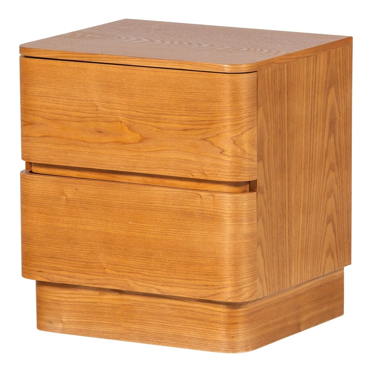 Kommode / Nachttisch Fejo - MDF Braun, 3 Schubladen