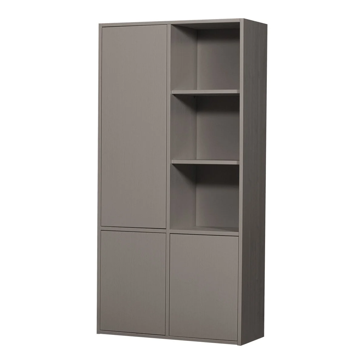 Schrank Merel - Kiefernholz warmes Grau, 100 cm