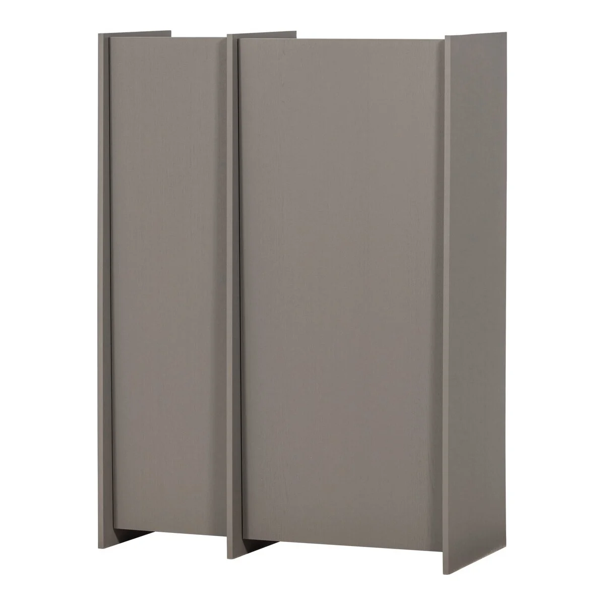 Schrank Brock - Aschenfurnier warmes Grau, 102 cm