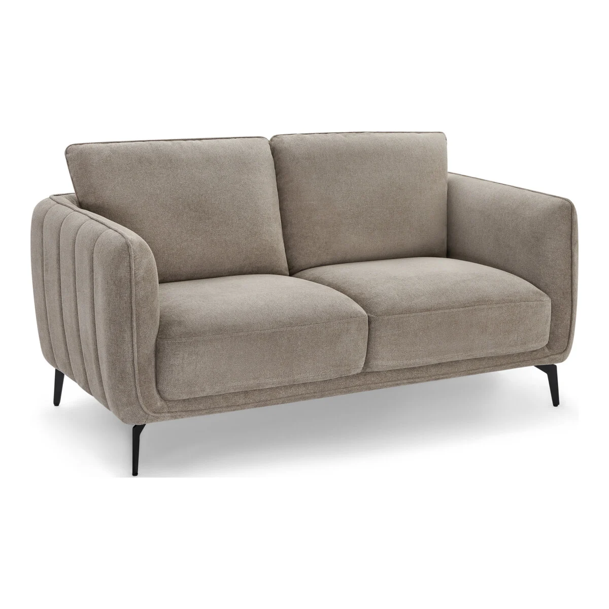 2-Sitzer Sofa Alenes Stoff Taupe - mit Taschenfederkern & weicher Polsterung