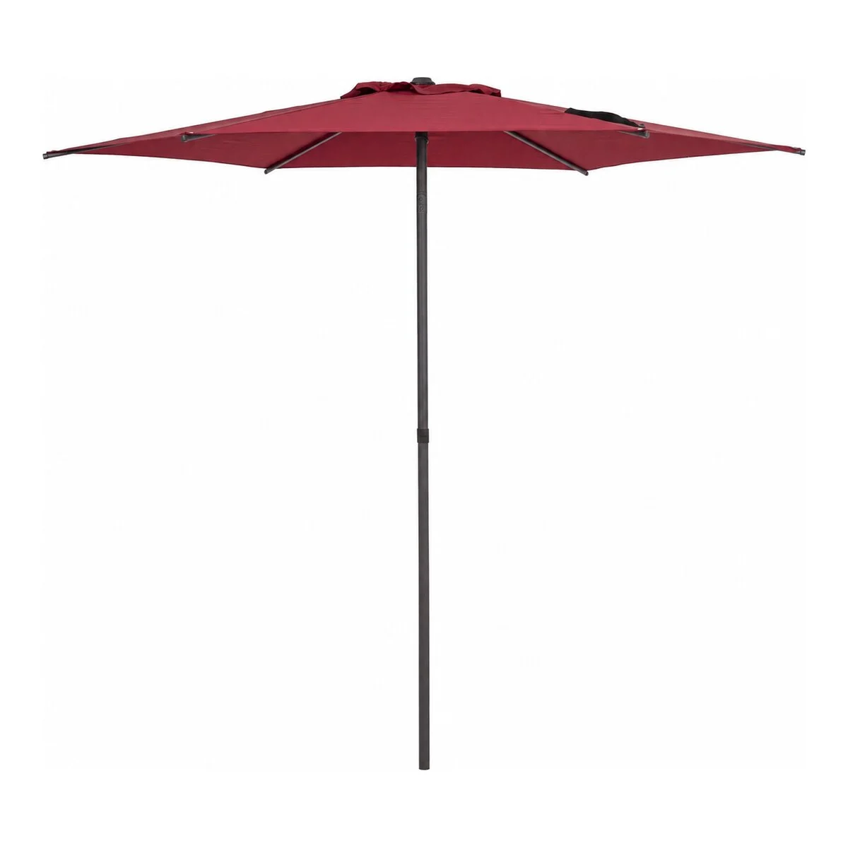 Sonnenschirm Samba aus Metall und Polyester, modern, rot, neigbar mit winddichtem Kamin - Bizzotto