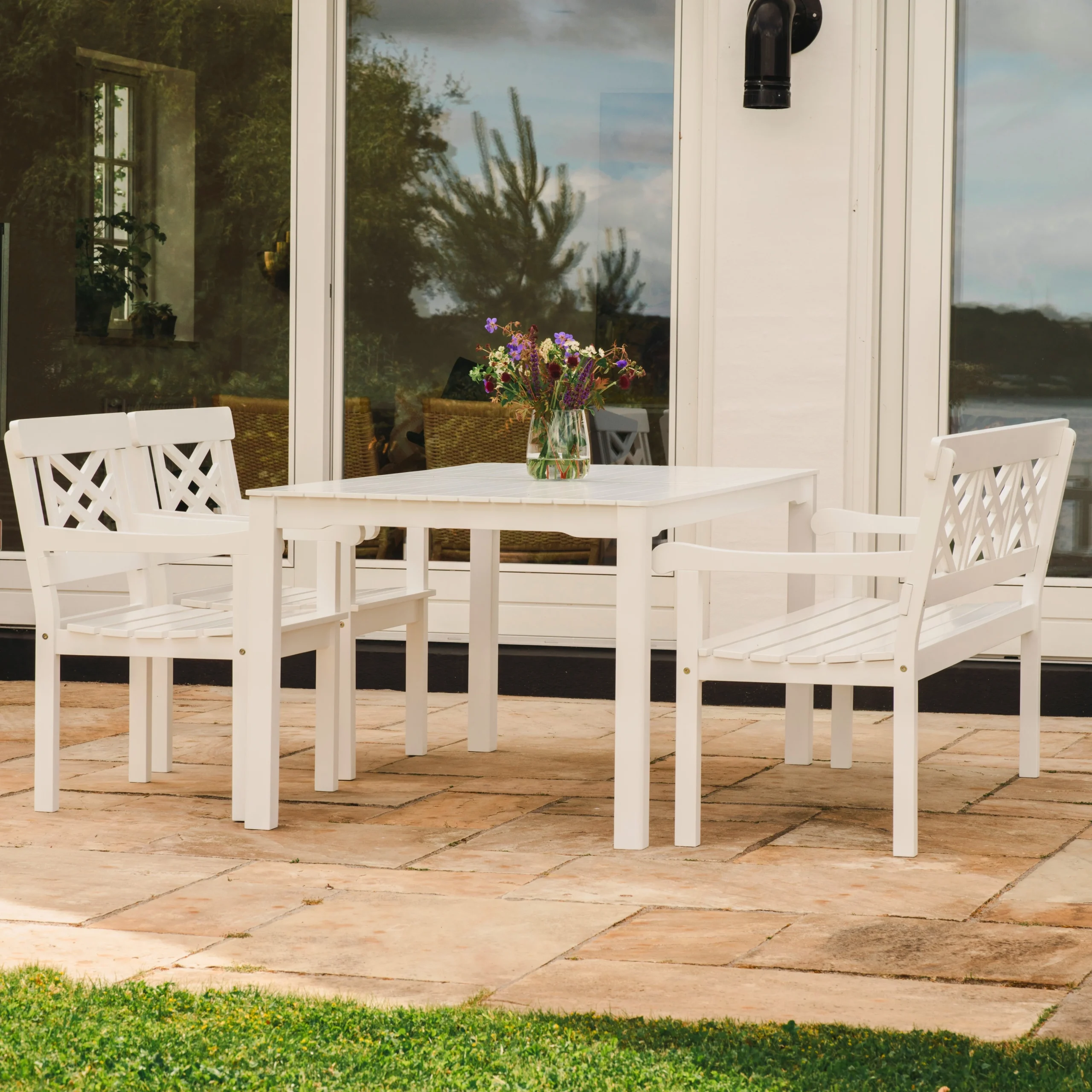 Liseleje Gartenmöbel Set Weiß - Noble Denmark