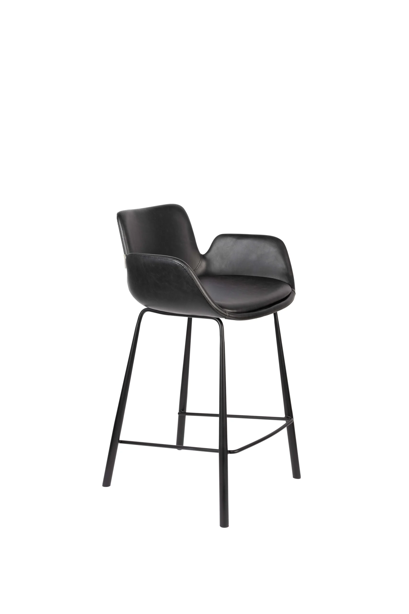 Zuiver Britt LL Barhocker Stahl/PU-Leder