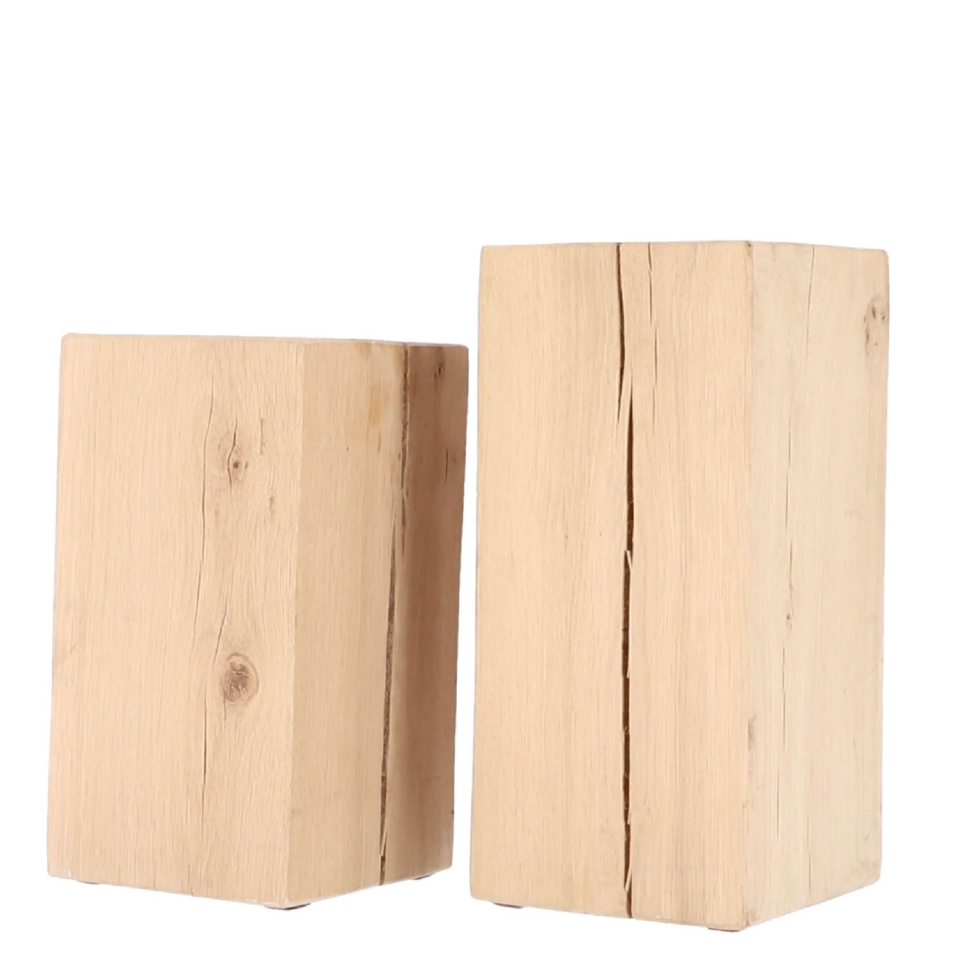 Beistelltisch Lukas aus massiver Eiche, quadratisch, natur, Höhe 40 cm, jedes Stück ein Unikat - Jan Kurtz