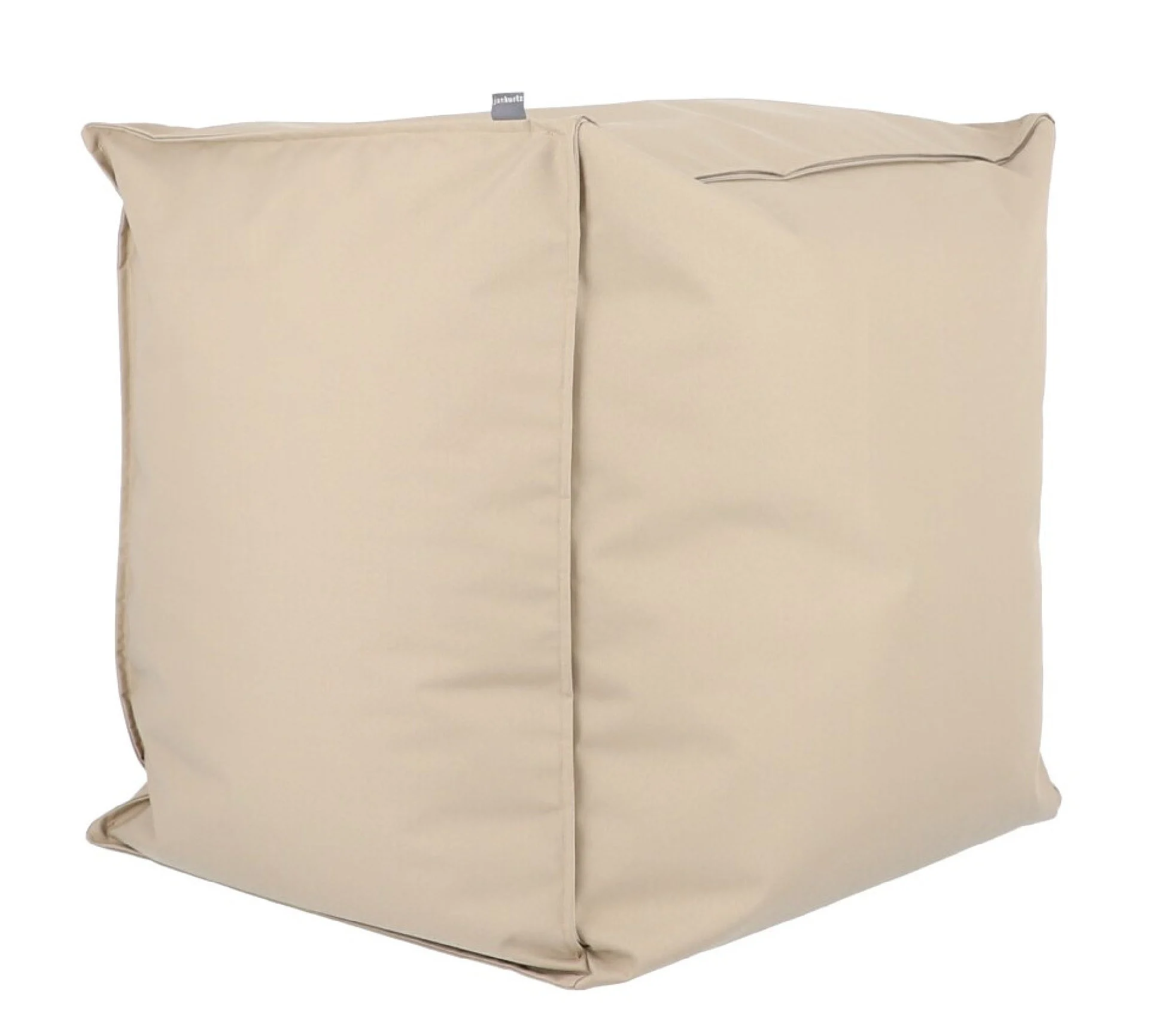 Hocker Sitzsack Gordon Pouf Gwen, beschichtetes Polyester, modern, taupe, outdoor geeignet - Jan Kurtz