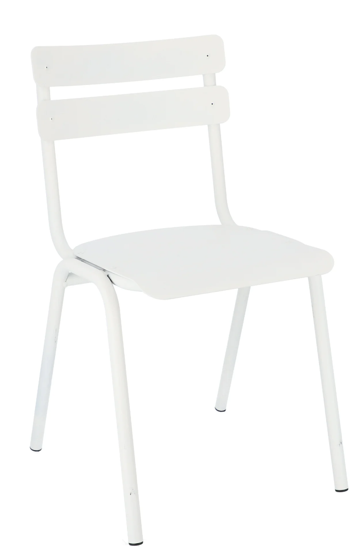 Stuhl One aus Aluminium, stapelbar, Retro Chic, Weiß, wetterfest für Outdoor - Jan Kurtz