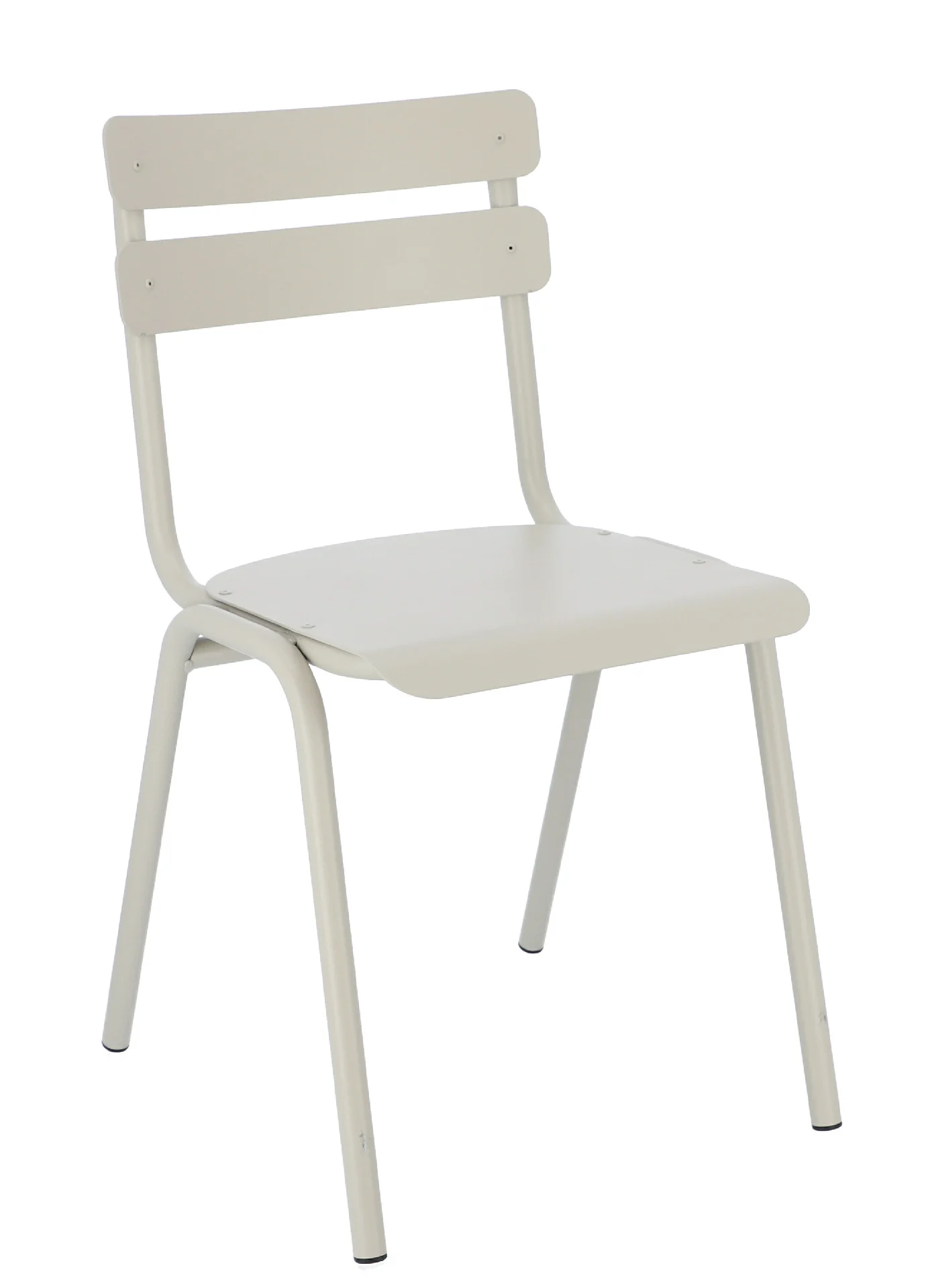 Stuhl One aus Aluminium, stapelbar, Retro Chic, Sand – leicht, wetterfest für Outdoor - Jan Kurtz
