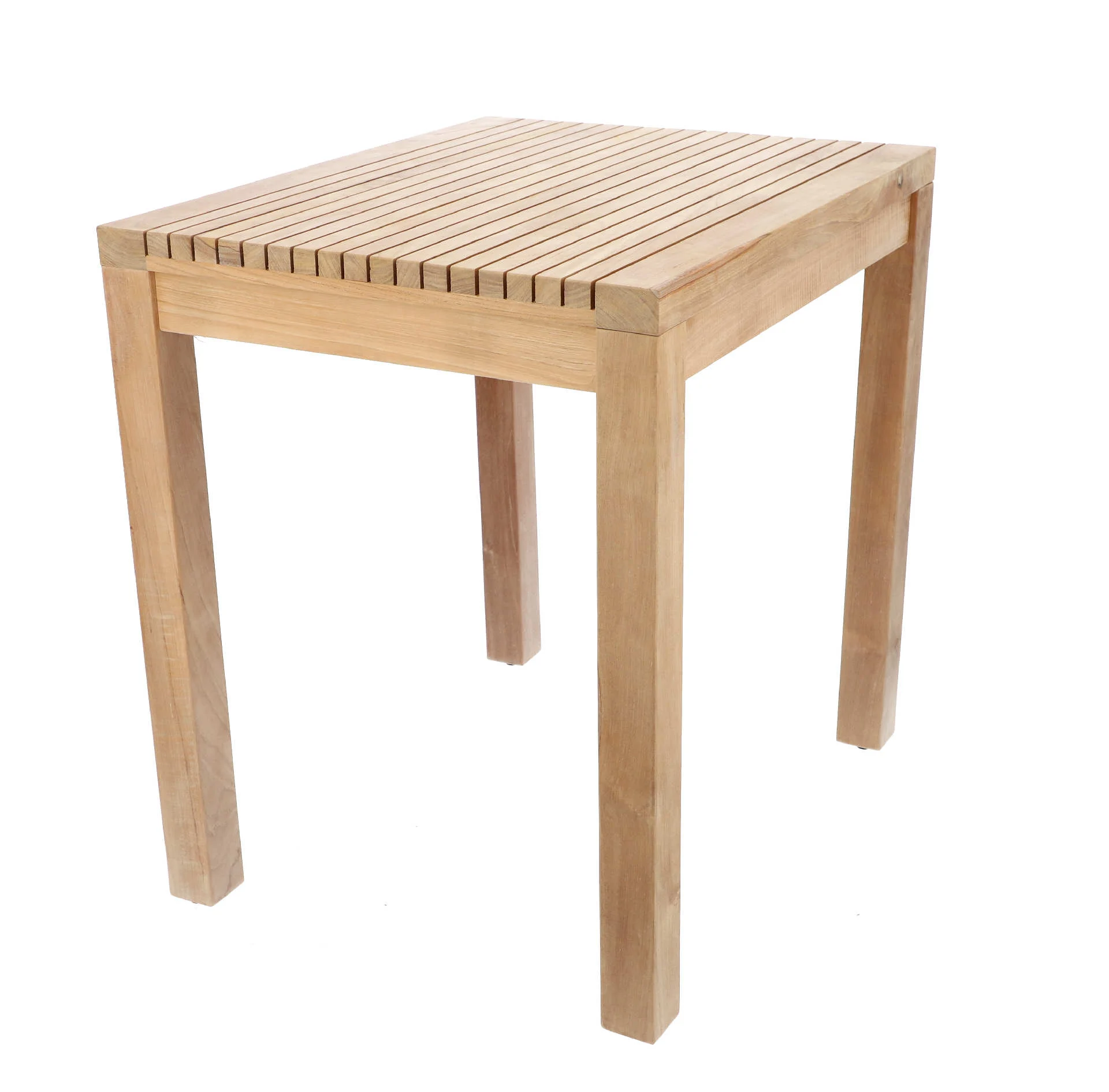 Gartentisch Samoa aus Teakholz, modern massiv, rechteckig, natur braun, für 4 Personen, 60 x 75 cm - Jan Kurtz