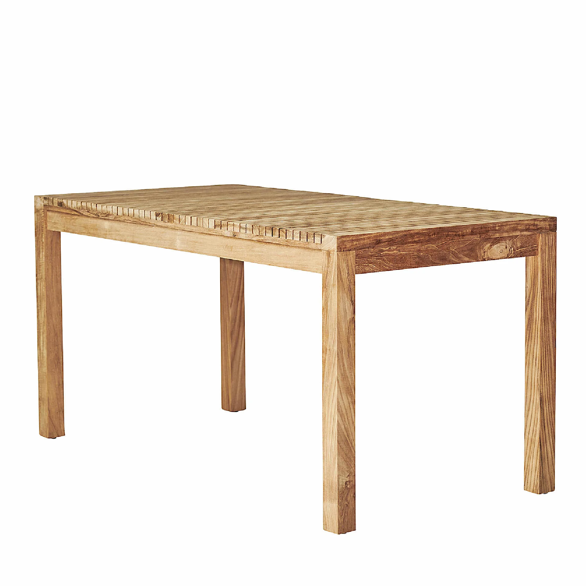 Gartentisch Samoa aus Teakholz, massiv modern, rechteckig, natur braun, 180 x 75 cm, für 6–8 Personen - Jan Kurtz