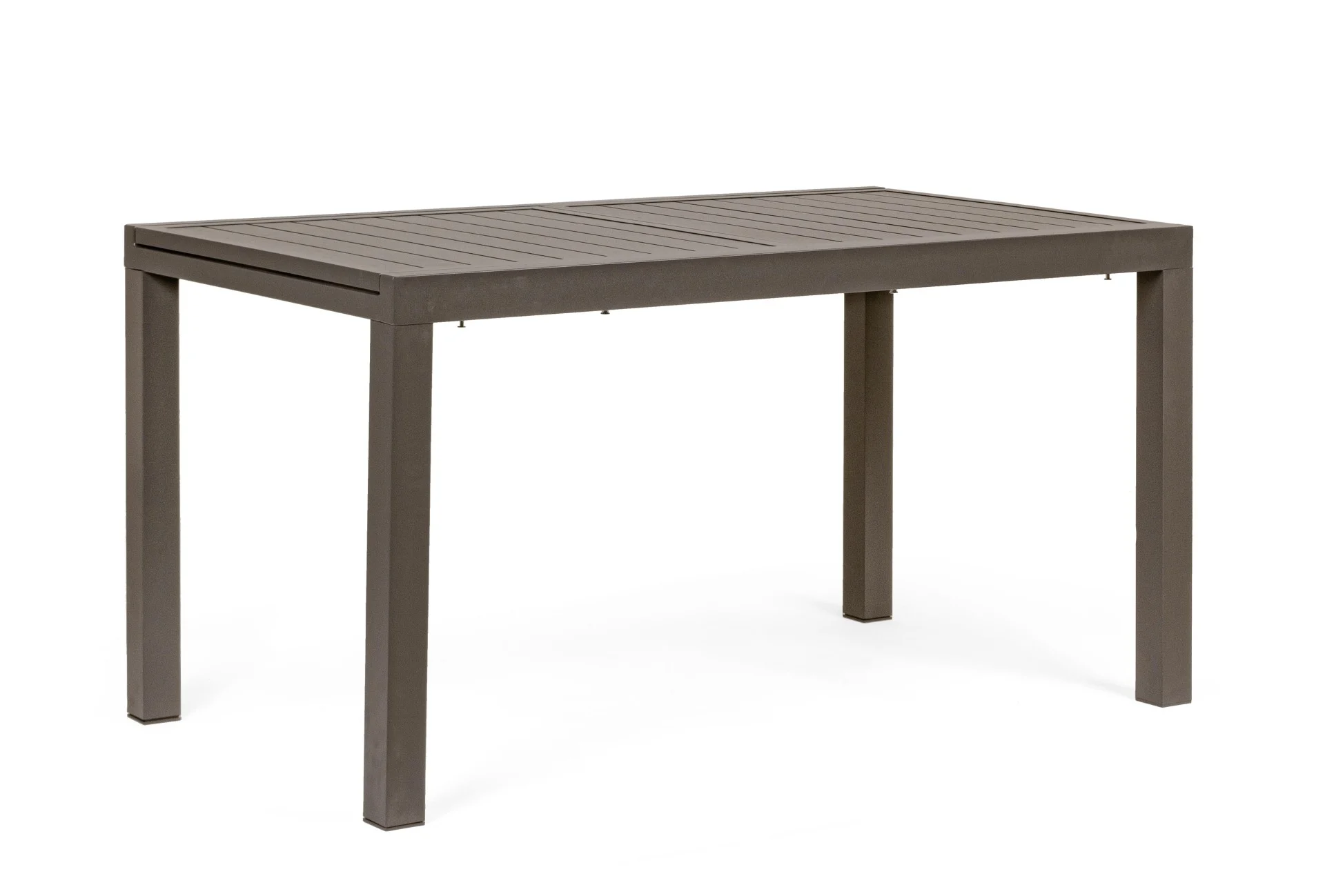 Gartentisch Hilde aus Aluminium, ausziehbar, modern, braun, geeignet für 6–8 Personen - Bizzotto