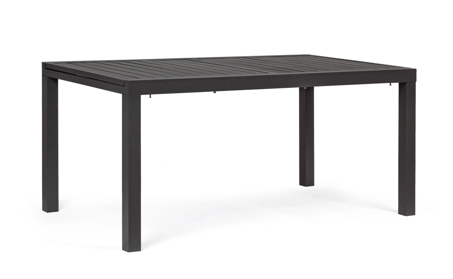 Gartentisch Hilde aus Aluminium, ausziehbar und wetterfest, modern, anthrazit, für 8-10 Personen