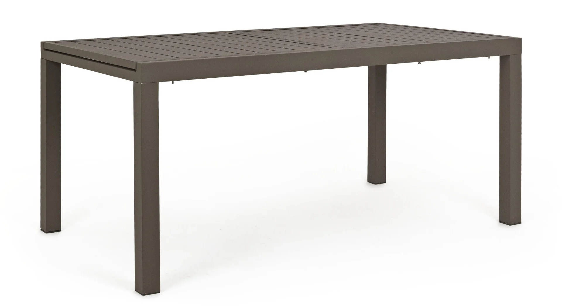 Gartentisch Hilde aus Aluminium, ausziehbar, modern, braun, für 8–10 Personen, wetterfest - Bizzotto